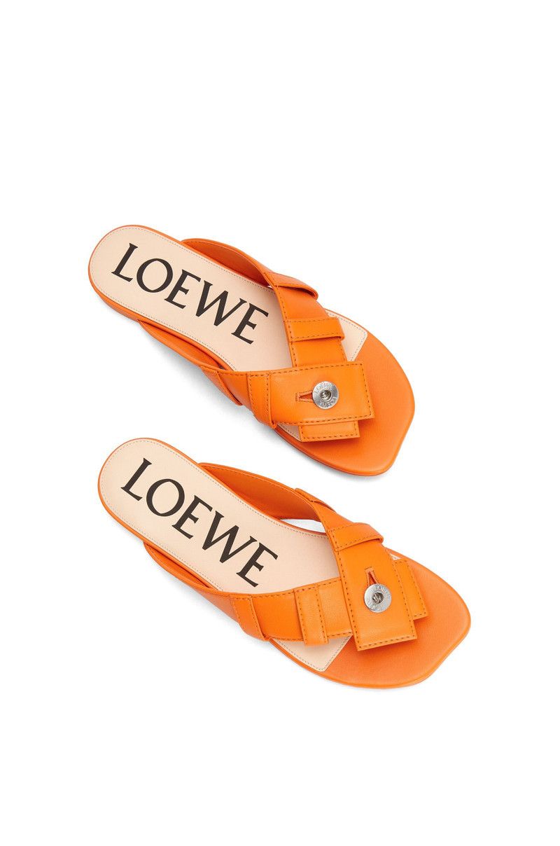 Loewe o1in1g0526 Toy Panta Toe Post Sandals in Orange Size US 7 / IT 37 - 4 Thumbnail