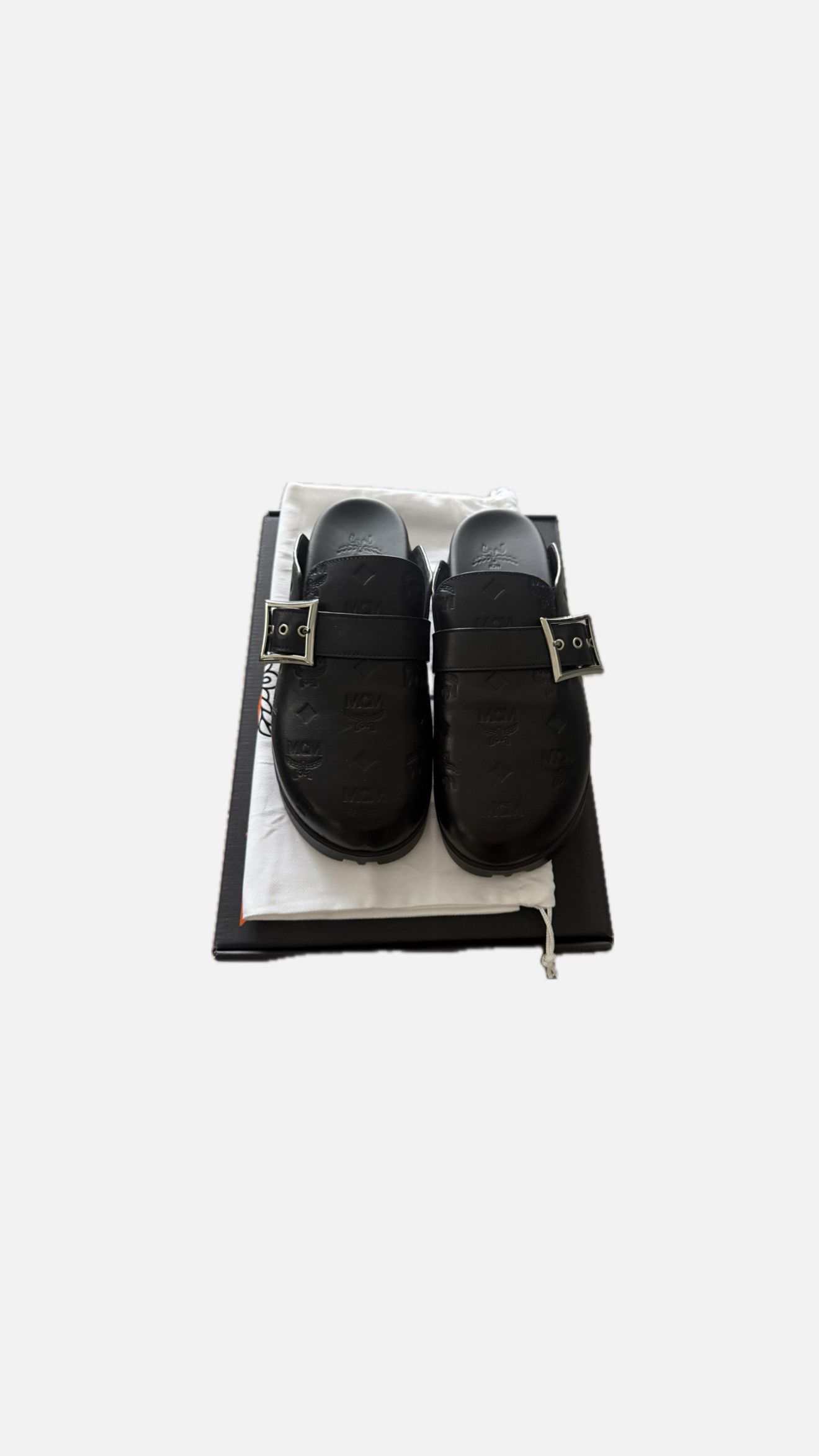 MCM MCM Monogram Leahter Flat Mules Size US 8 / EU 41 - 2 Thumbnail