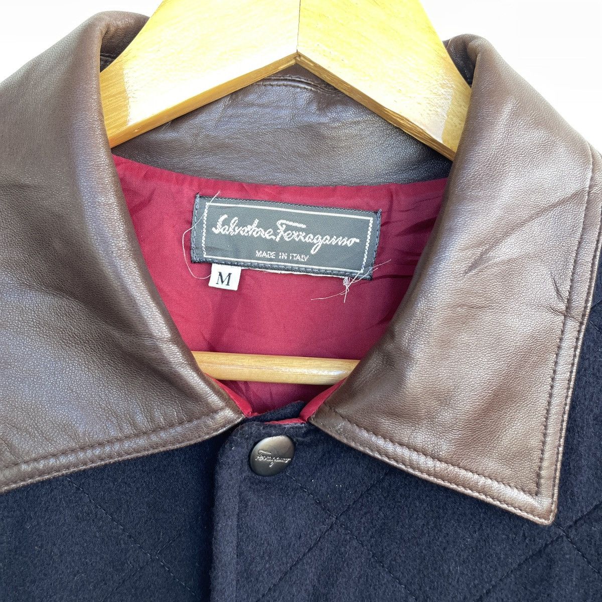 Salvatore Ferragamo Vintage Salvatore Ferragamo Wool Jacket Size US M / EU 48-50 / 2 - 5 Thumbnail