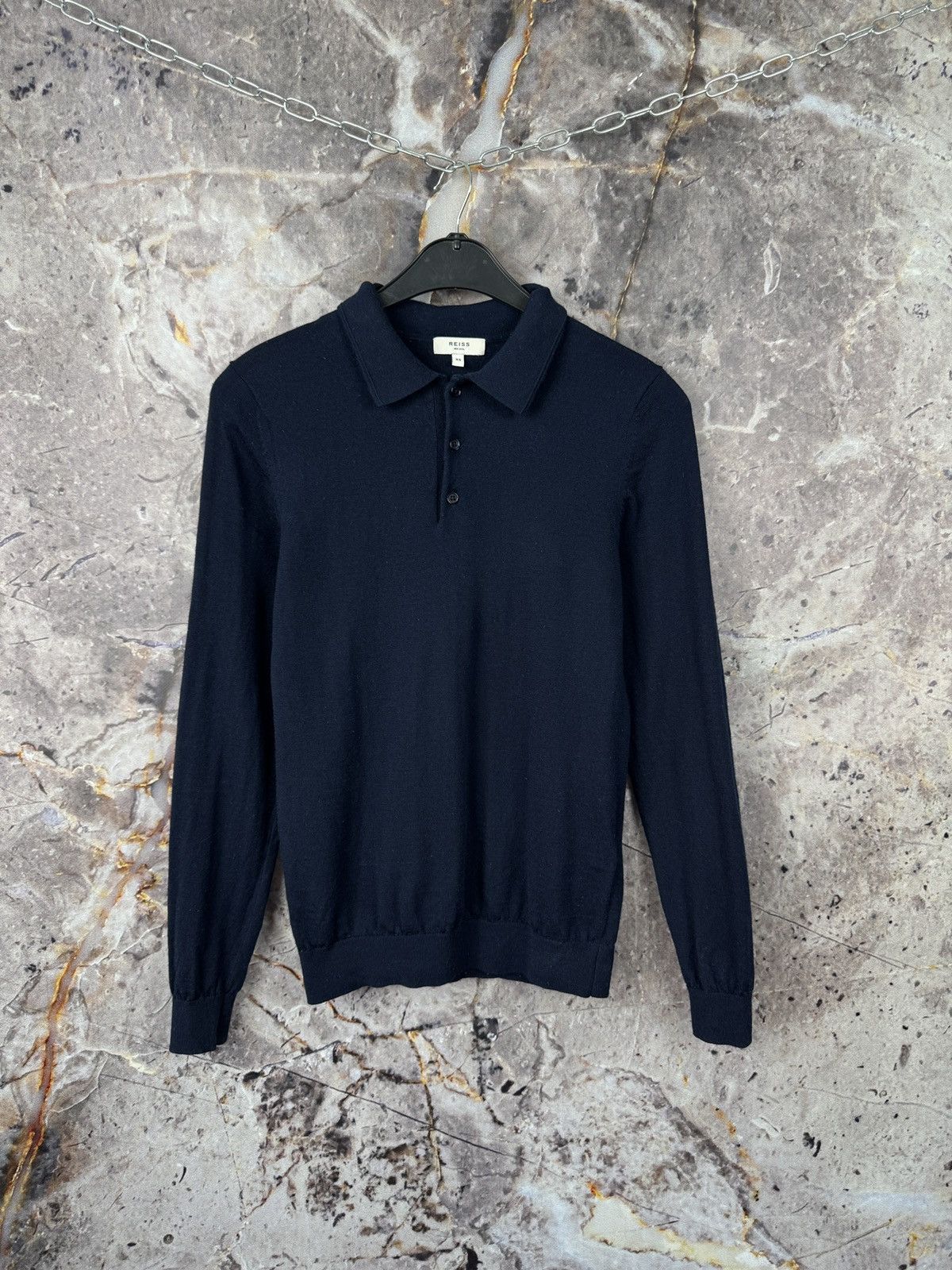 Other × Reiss Men’s Reiss Polo Shirt Long Sleeve Pullover Size XS Size US XS / EU 42 / 0 - 1 Thumbnail