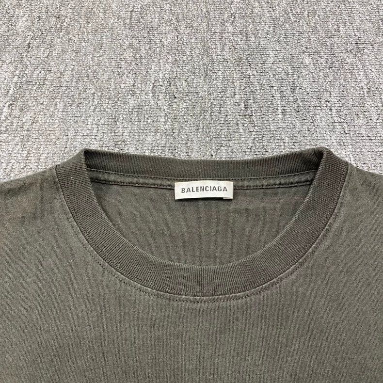 Balenciaga Balenciaga Dark green embroidered logo short-sleeve Size US XL / EU 56 / 4 - 8 Thumbnail