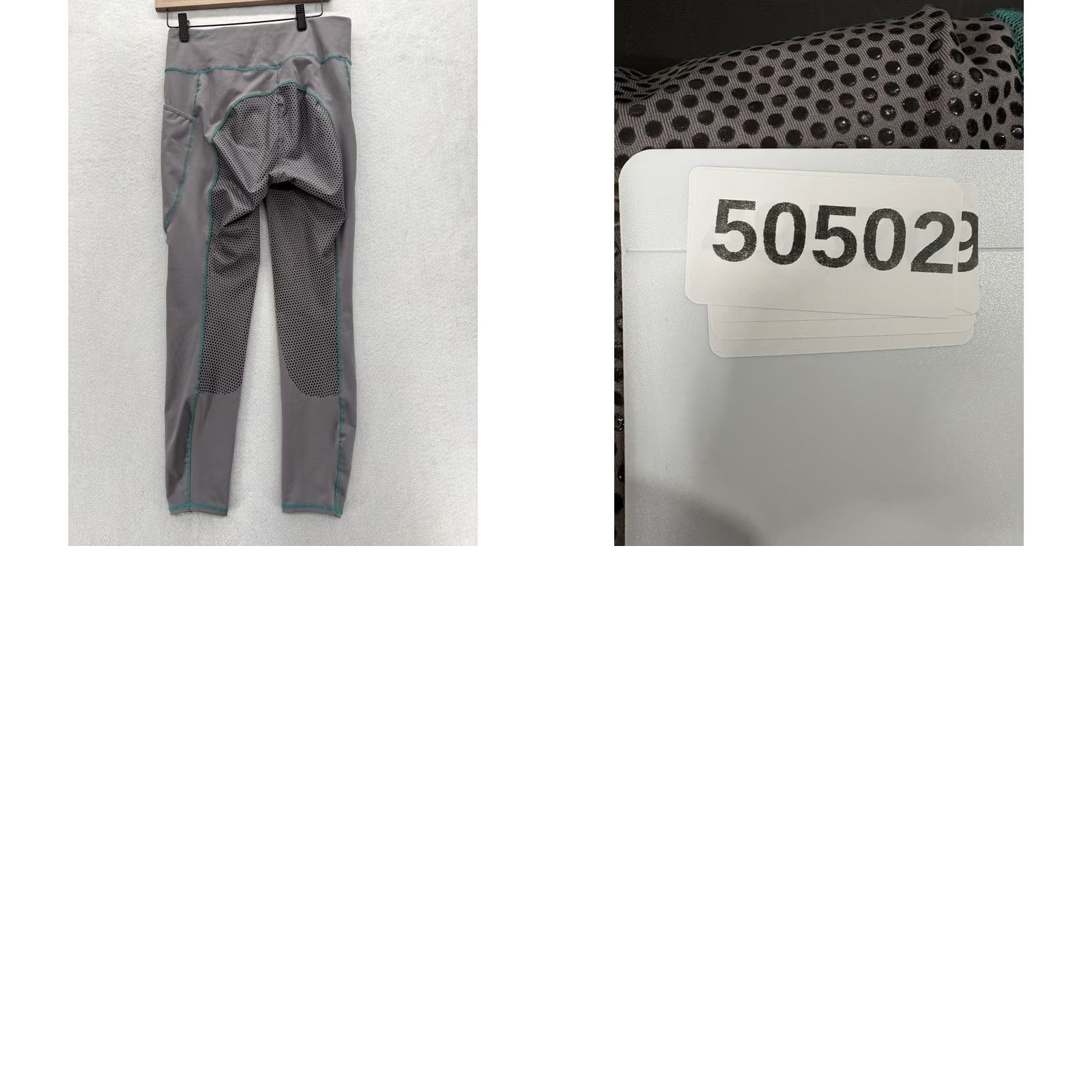 Vintage Riding Sport Leggings Womens L Gray Full Seat Riding Equestrian Pants Size 36" / US 14 / IT 50 - 8 Thumbnail