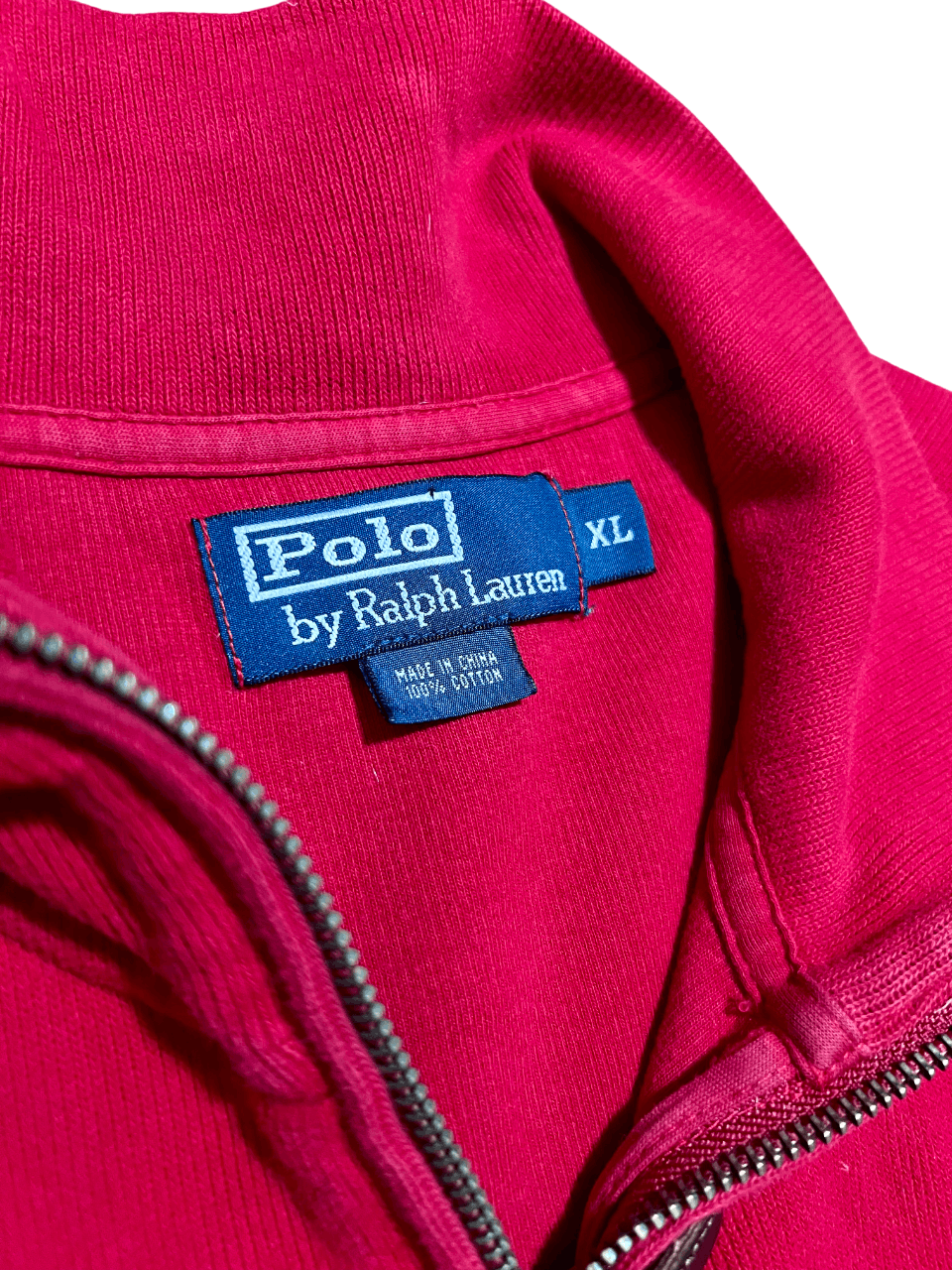 Polo Ralph Lauren Polo by Ralph Lauren Red Quarter Zip Logo Sweater Size US XL / EU 56 / 4 - 3 Thumbnail
