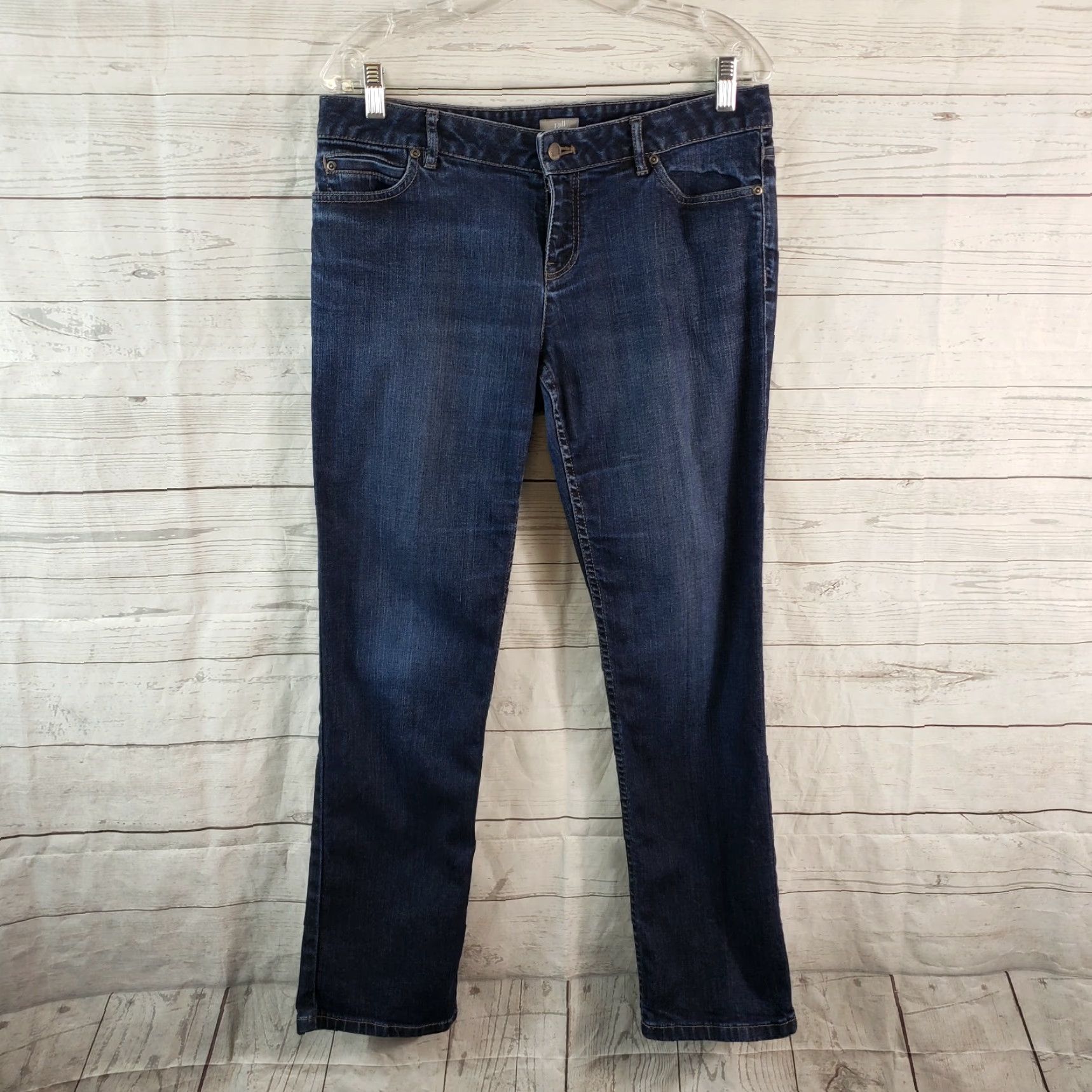 J. Jill J Jill Womens Slim Leg Jeans Sz 6P Blue Dark Wash Mid Rise Jeans Slim Leg Womens 6P Vintage: No Herren? Size 28" / US 6 / IT 42 - 2 Thumbnail