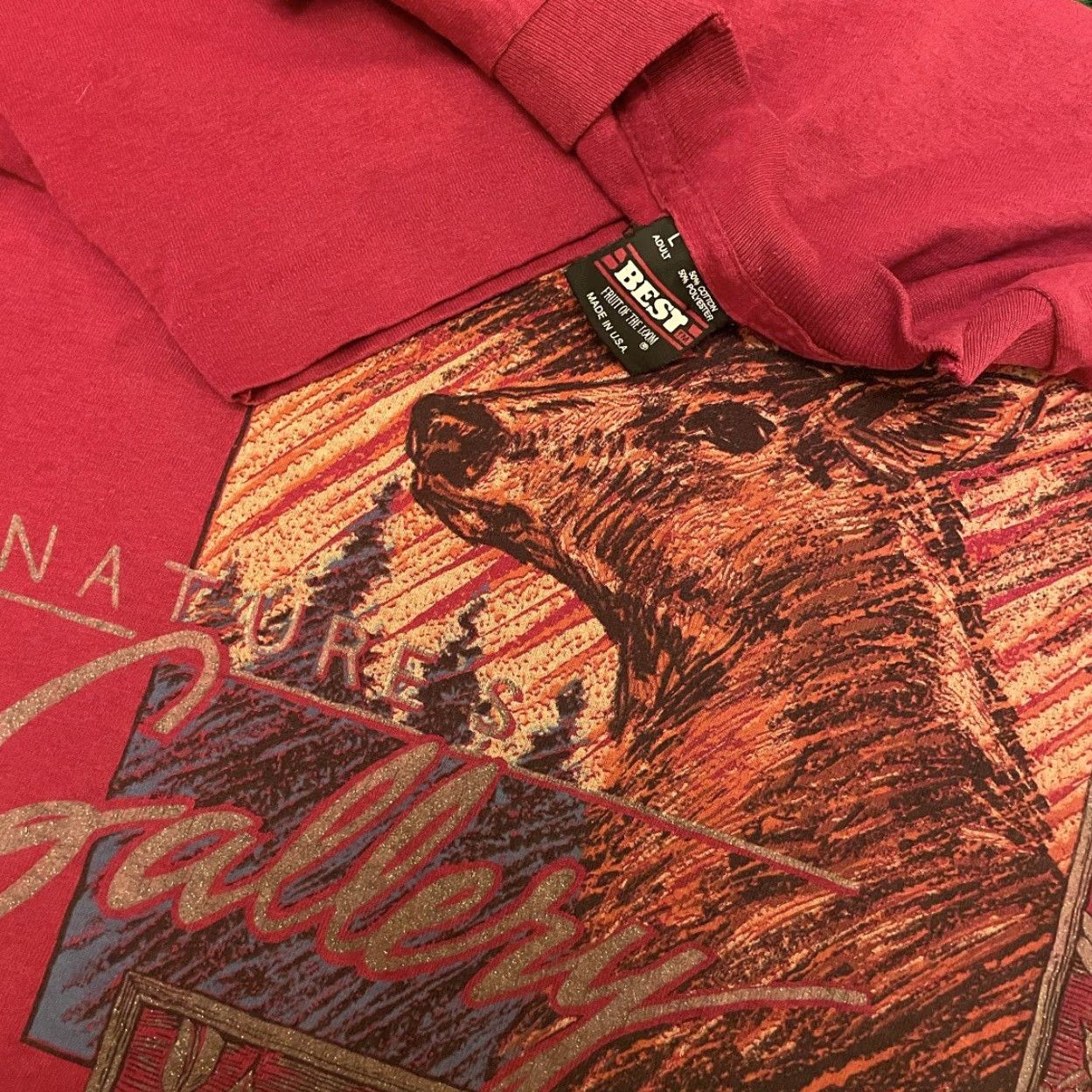 Vintage VINTAGE 80s 90s Nature Wildlife Deer Buck Natures Gallery Art Shirt L Maroon Mens 90s Vintage 1988-1999 Size US L / EU 52-54 / 3 - 2 Thumbnail
