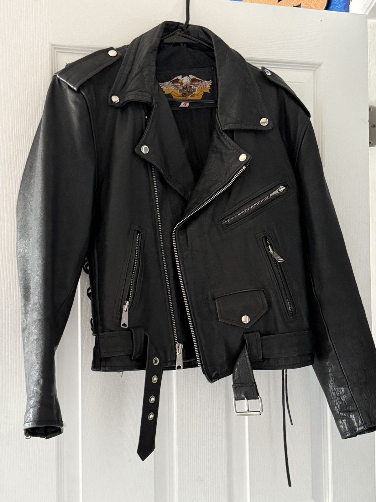 Genuine Leather × Harley Davidson Biker Jacket Size US M / EU 48-50 / 2 - 1 Thumbnail