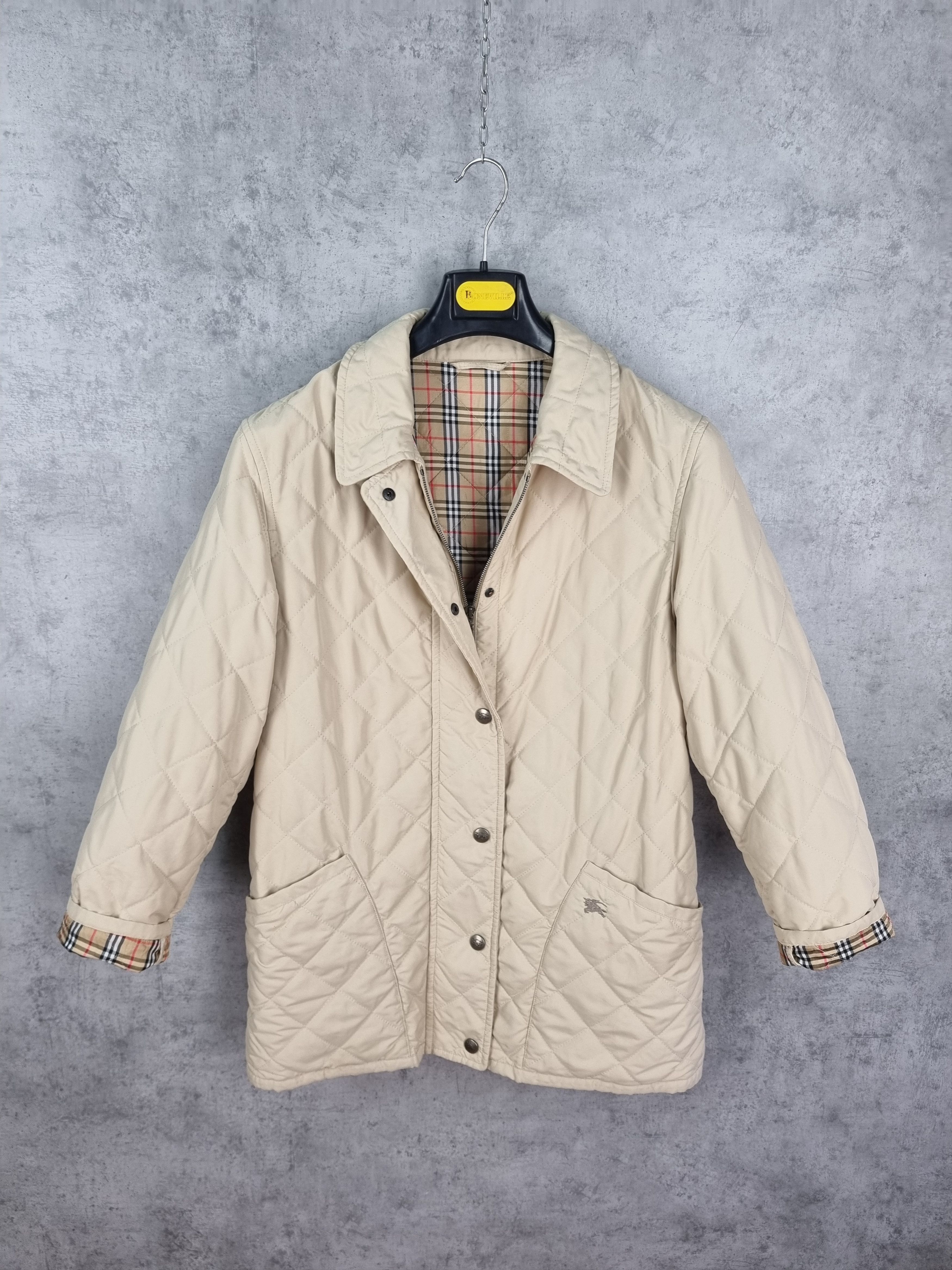 Burberry × Burberry Prorsum × Vintage Iconic 90s Burberrys Quilted Novacheck Light Jacket Size US XL / EU 56 / 4 - 2 Thumbnail