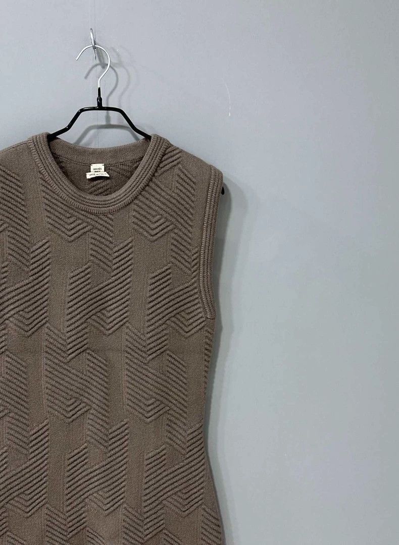 Hermes HERMES Knit Dress in Excellent Condition-2506 Size M / US 6-8 / IT 42-44 - 2 Thumbnail