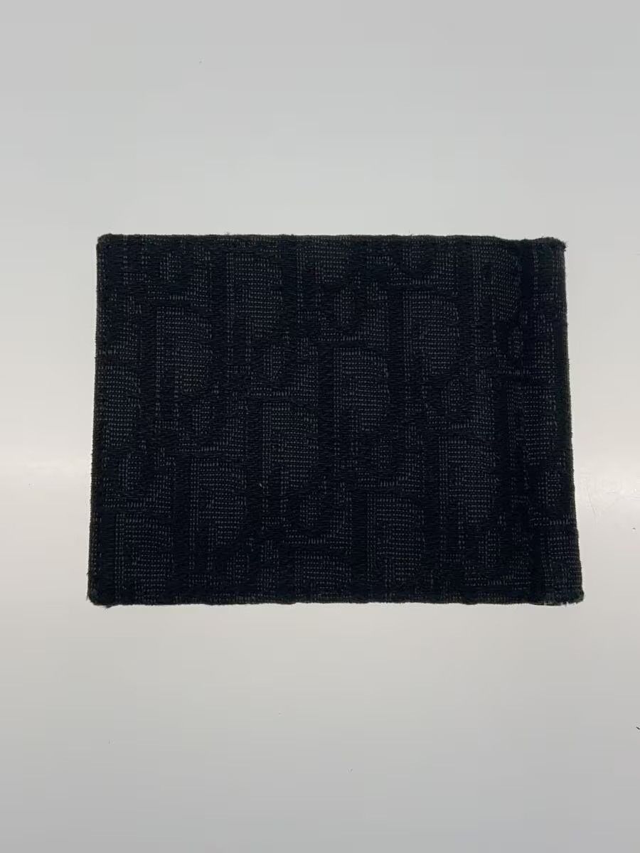 Dior Dior Homme Monogram Canvas Bi-Fold Wallet Black Size ONE SIZE - 2 Thumbnail
