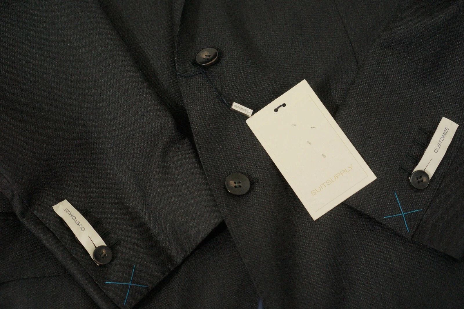 Suitsupply Men Suitsupply Suit Napoli Charcoal Grey Wool Regular US50 Size 50R - 5 Thumbnail