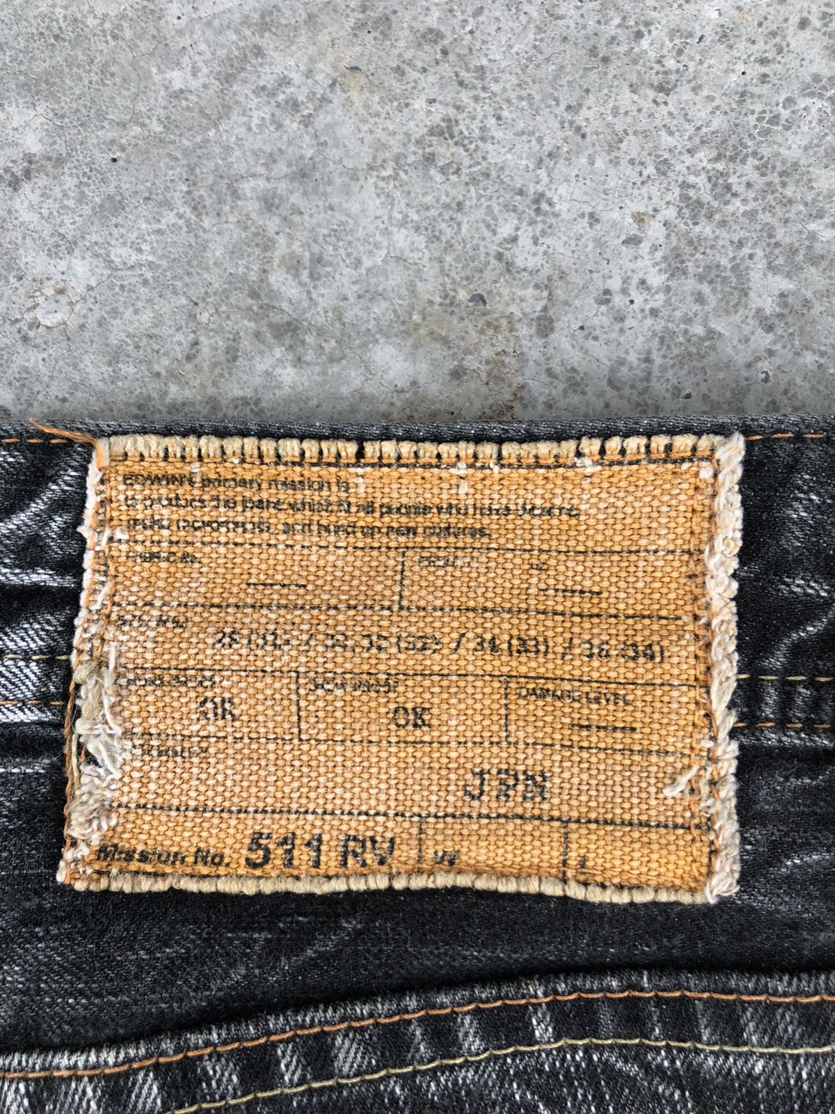 Edwin Japanese Edwin Flared Jeans Distressed Jeans 511 Size US 33 - 19 Thumbnail
