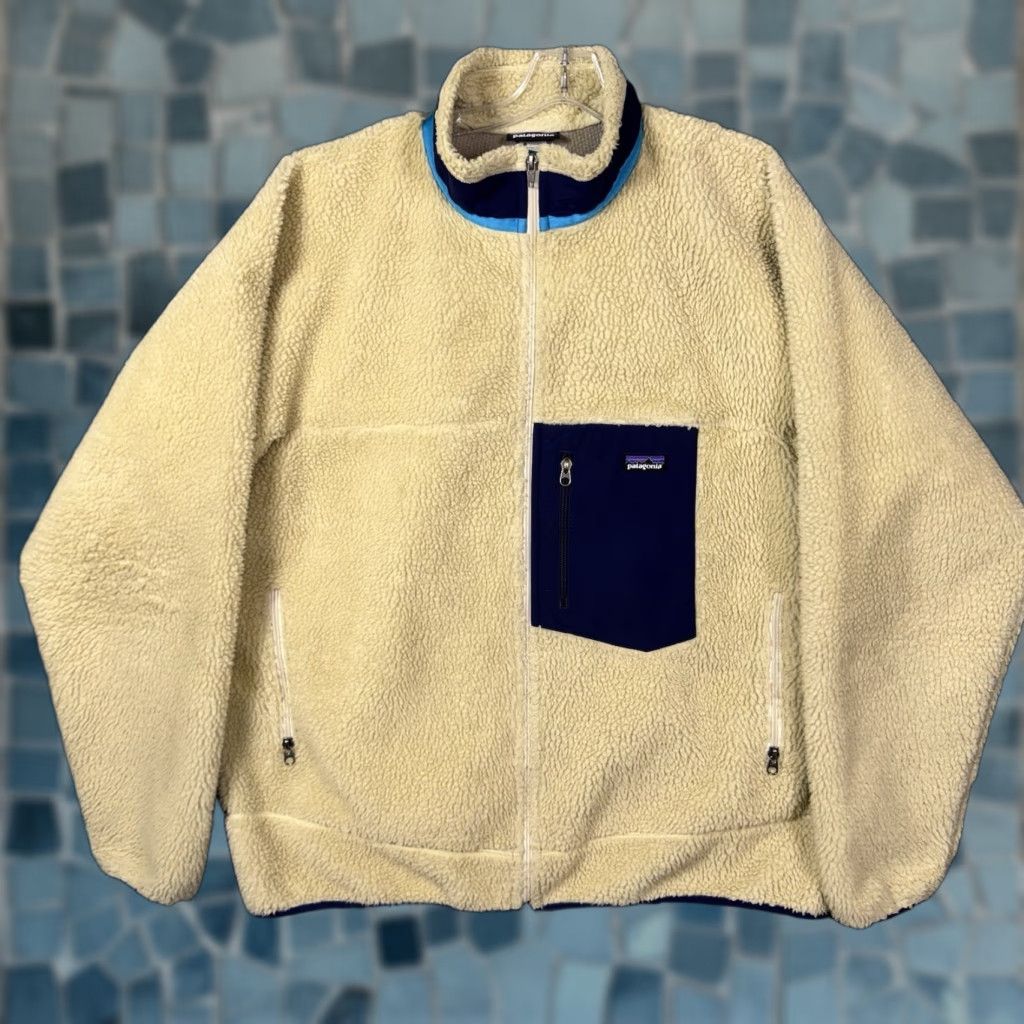 Patagonia Patagonia Jacket Mens 2XL Retro-X Full Zip Fleece Beige Solid Stand-Up Collar Jacket Style Regular Size US XXL / EU 58 / 5 - 1 Thumbnail