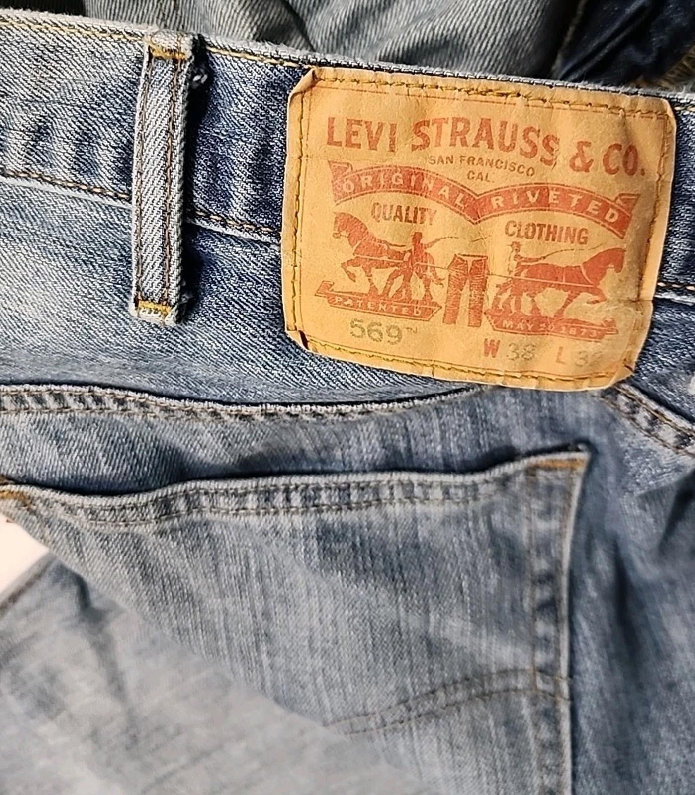 Levi's Levi's 569 Mens Jeans Actual 42Wx32L Blue Denim Size US 42 / EU 58 - 8 Thumbnail