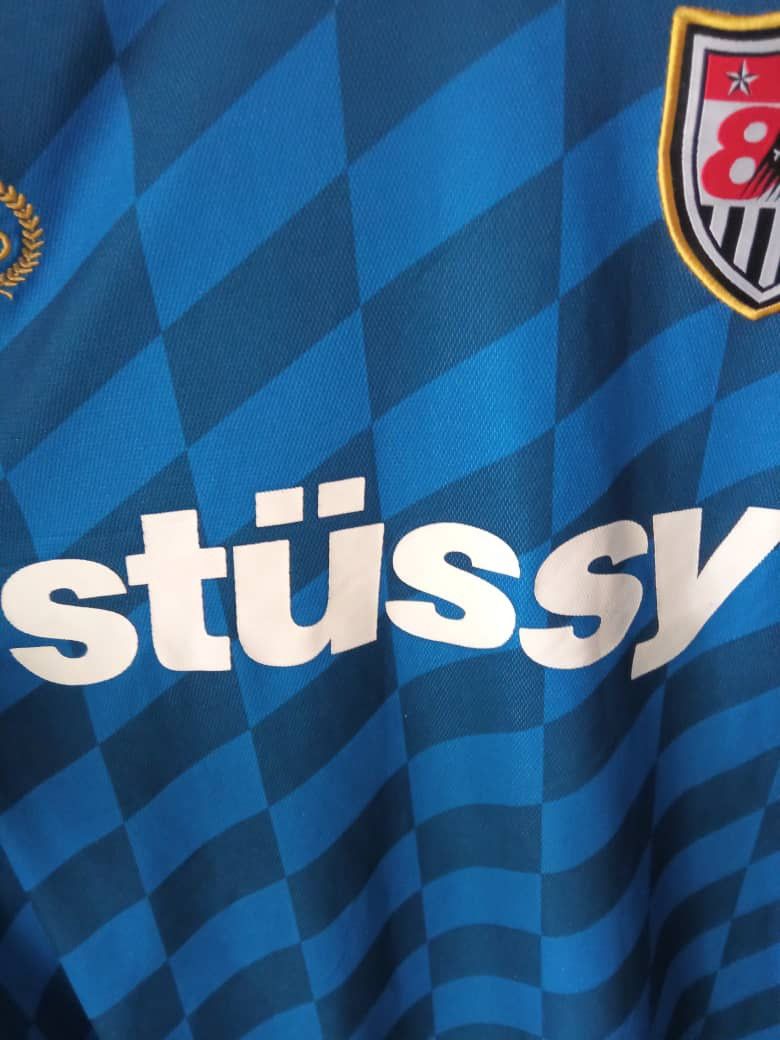 Hypebeast STUSSY BLUE SOCCER JERSEY Size US L / EU 52-54 / 3 - 5 Thumbnail