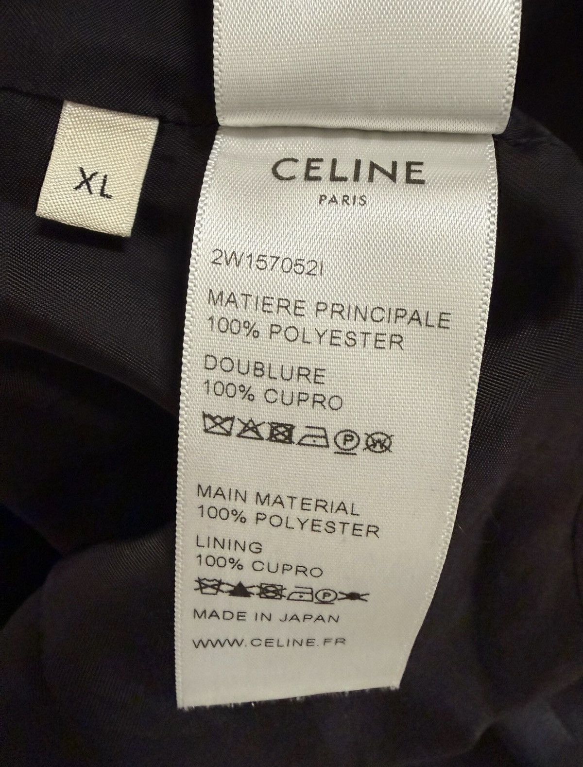 Celine Celine 20SS Black Teddy Varsity Jacket Sz.XL Size US XL / EU 56 / 4 - 5 Thumbnail