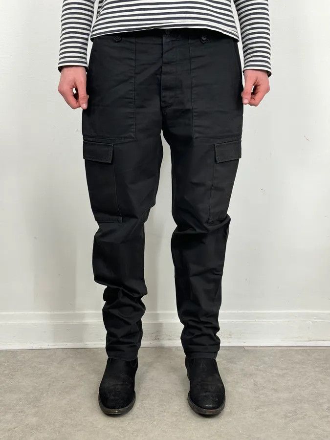 Maison Margiela SS2017 Maison Margiela Black Cargo Minimalist Pants Size US 34 / EU 50 - 2 Thumbnail