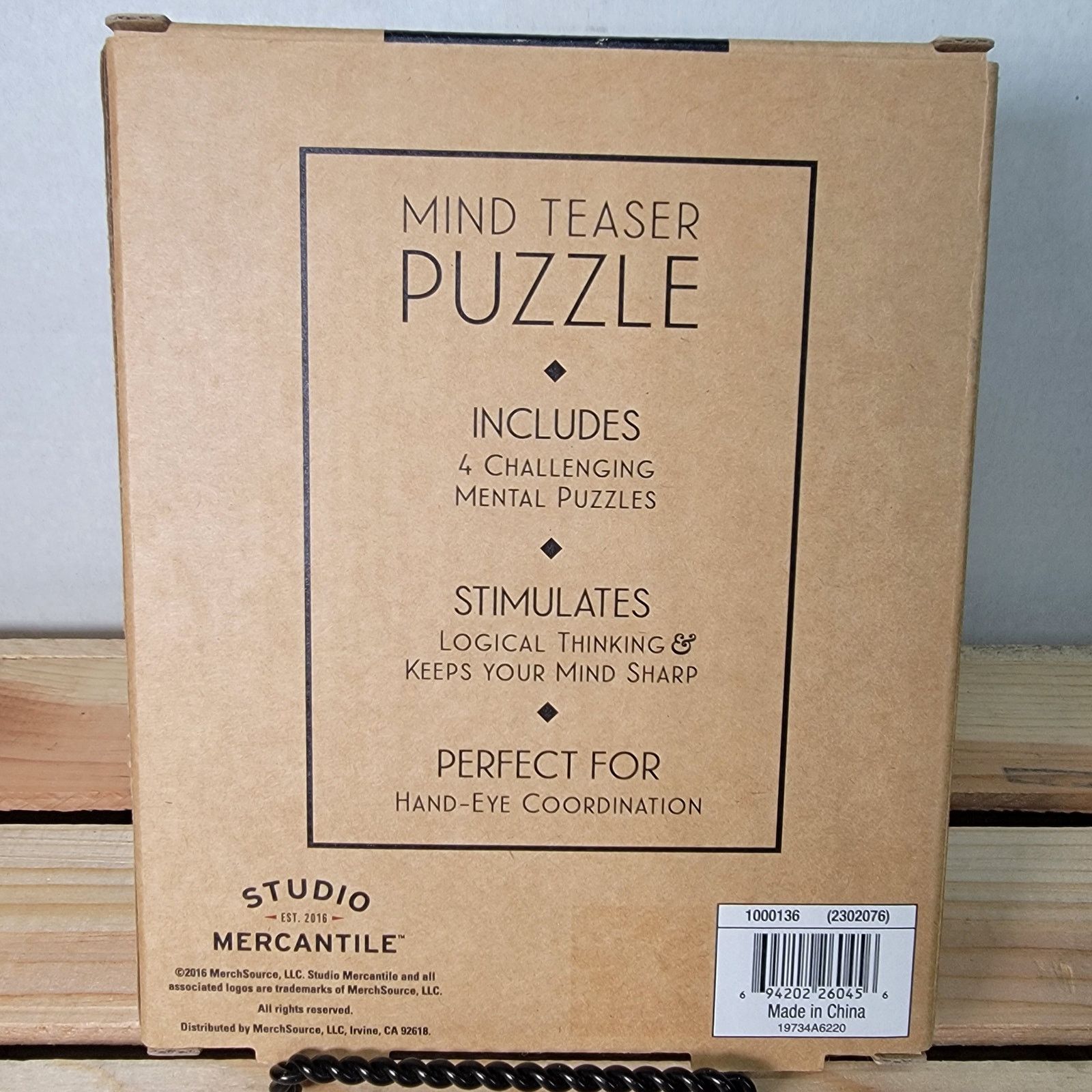Other Studio Mercantile 4 Pk Mind Teaser Puzzles - NEW / SEALED Size ONE SIZE - 2 Thumbnail