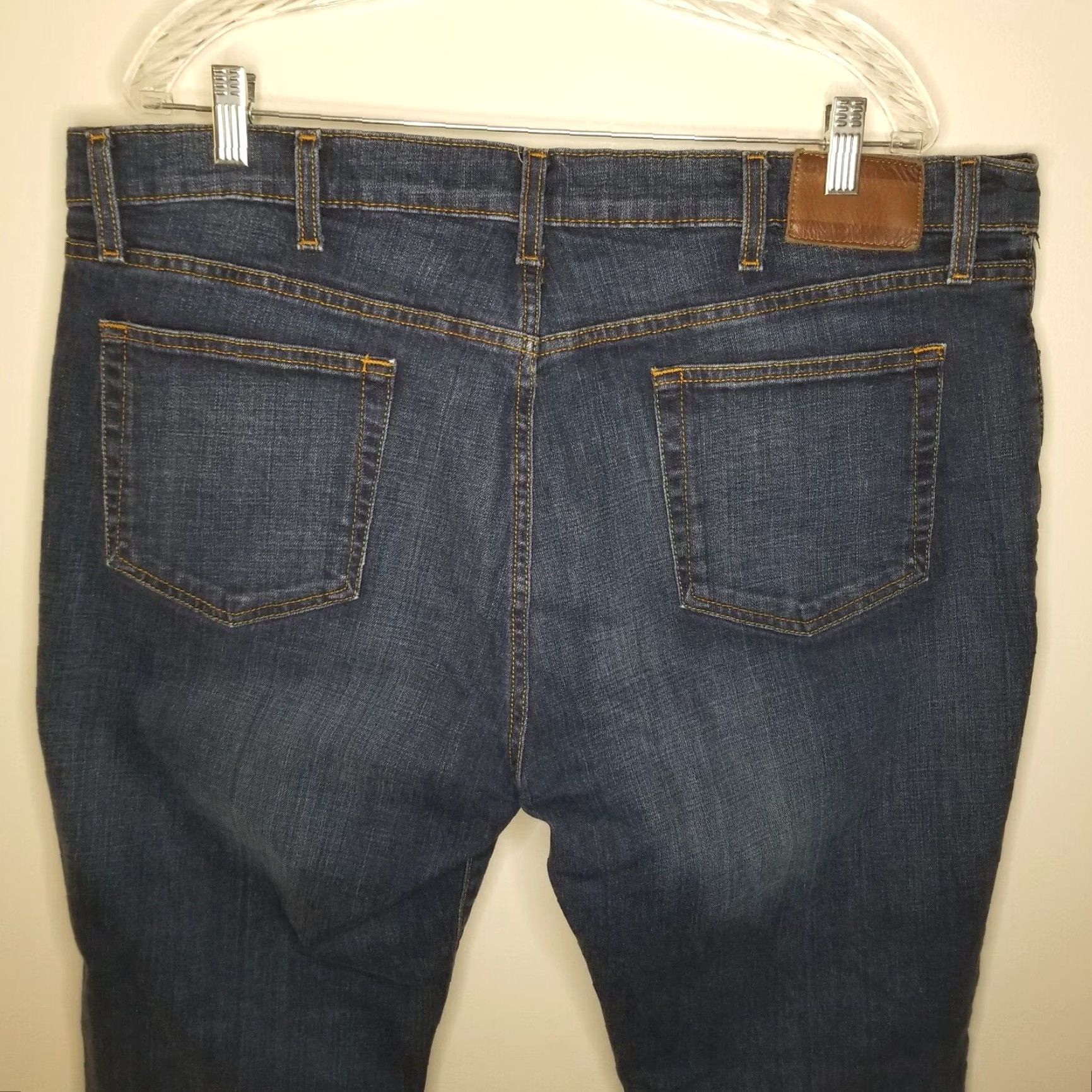Tommy Hilfiger TOMMY HILFIGER Men's Straight Jeans 40x32 Blue Regular Size US 40 / EU 56 - 6 Thumbnail