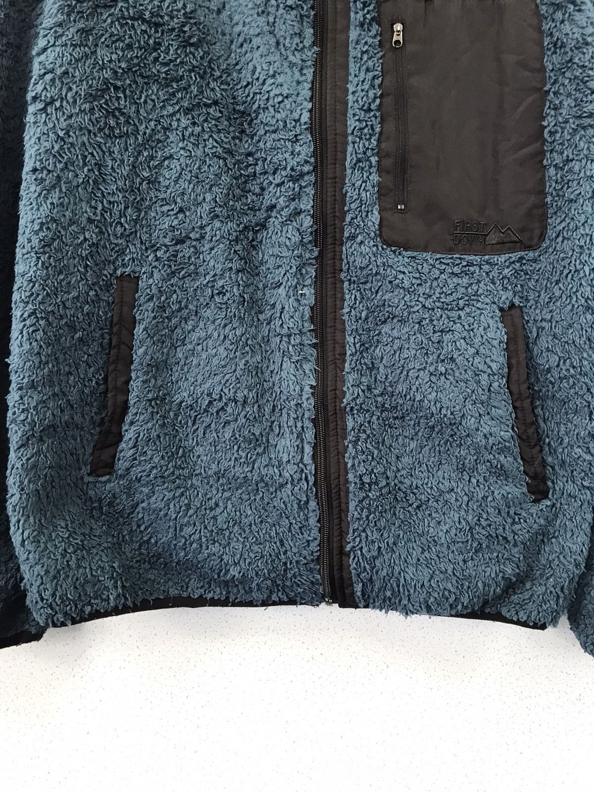 Vintage First Down USA Fleece Jacket Size US L / EU 52-54 / 3 - 12 Thumbnail