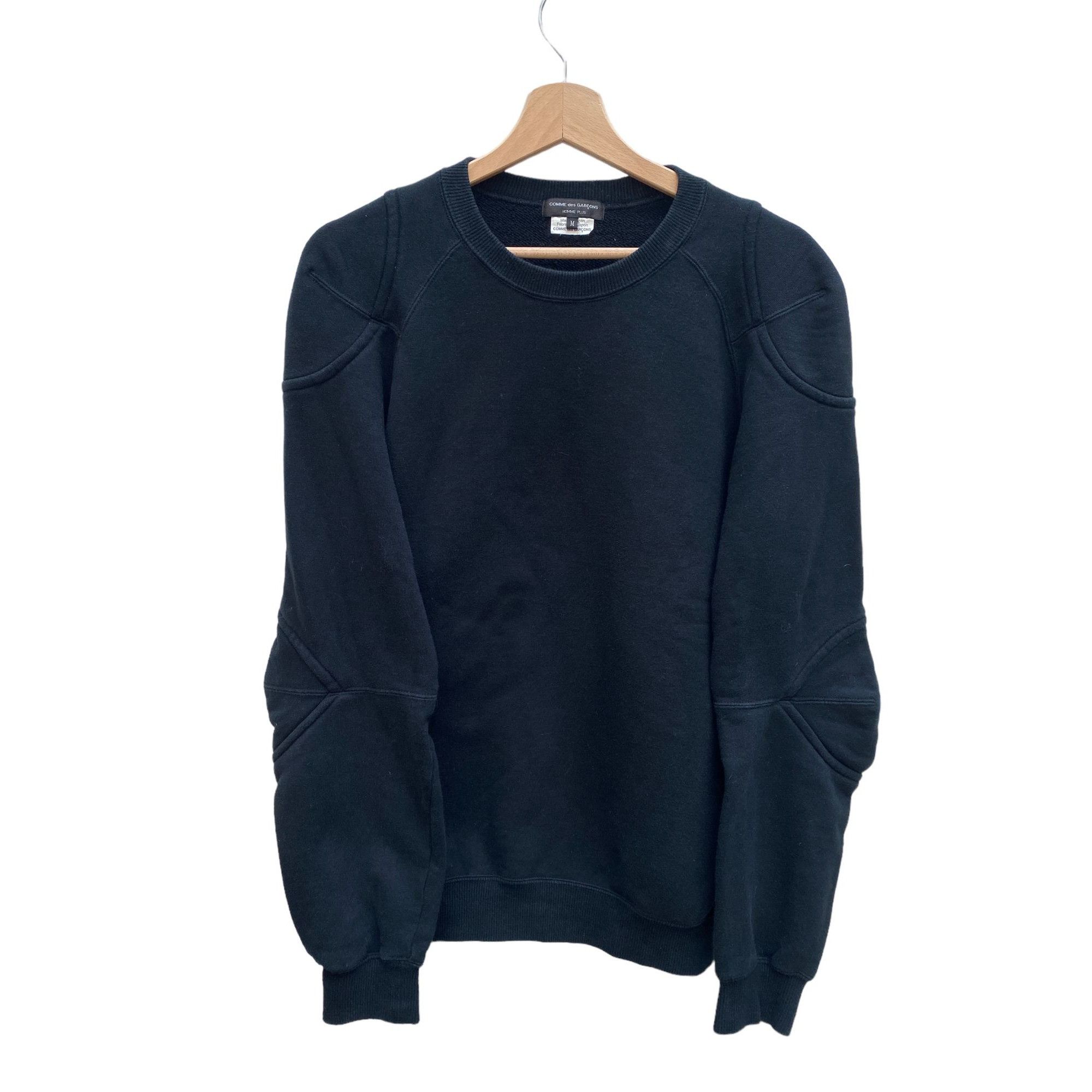 image of Comme Des Garcons Black Anatomical Crewneck Sweatshirt, Men's (Size Medium)