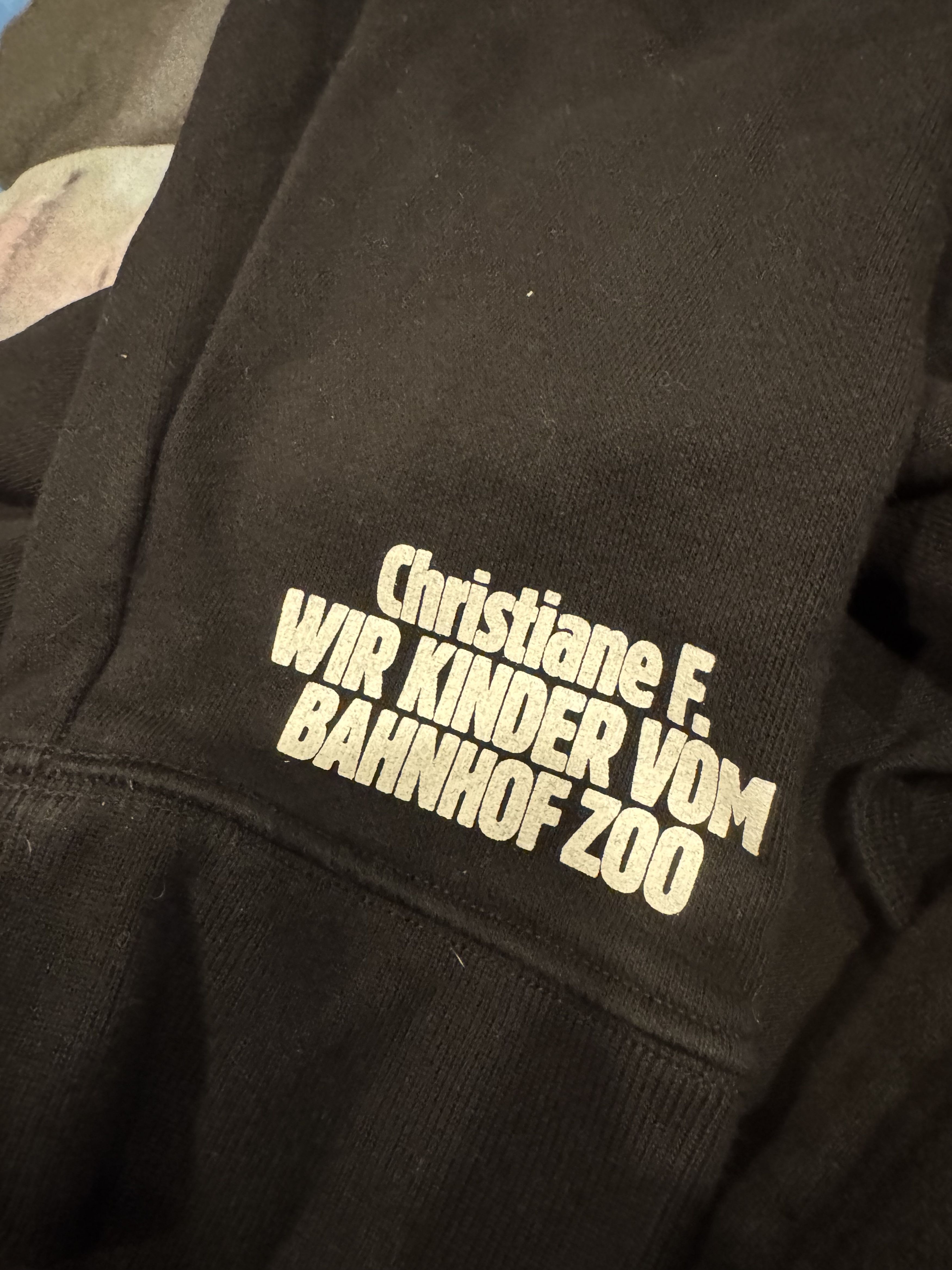 Super Rare AW18 Raf Simons Christiane F hoodie LARGE