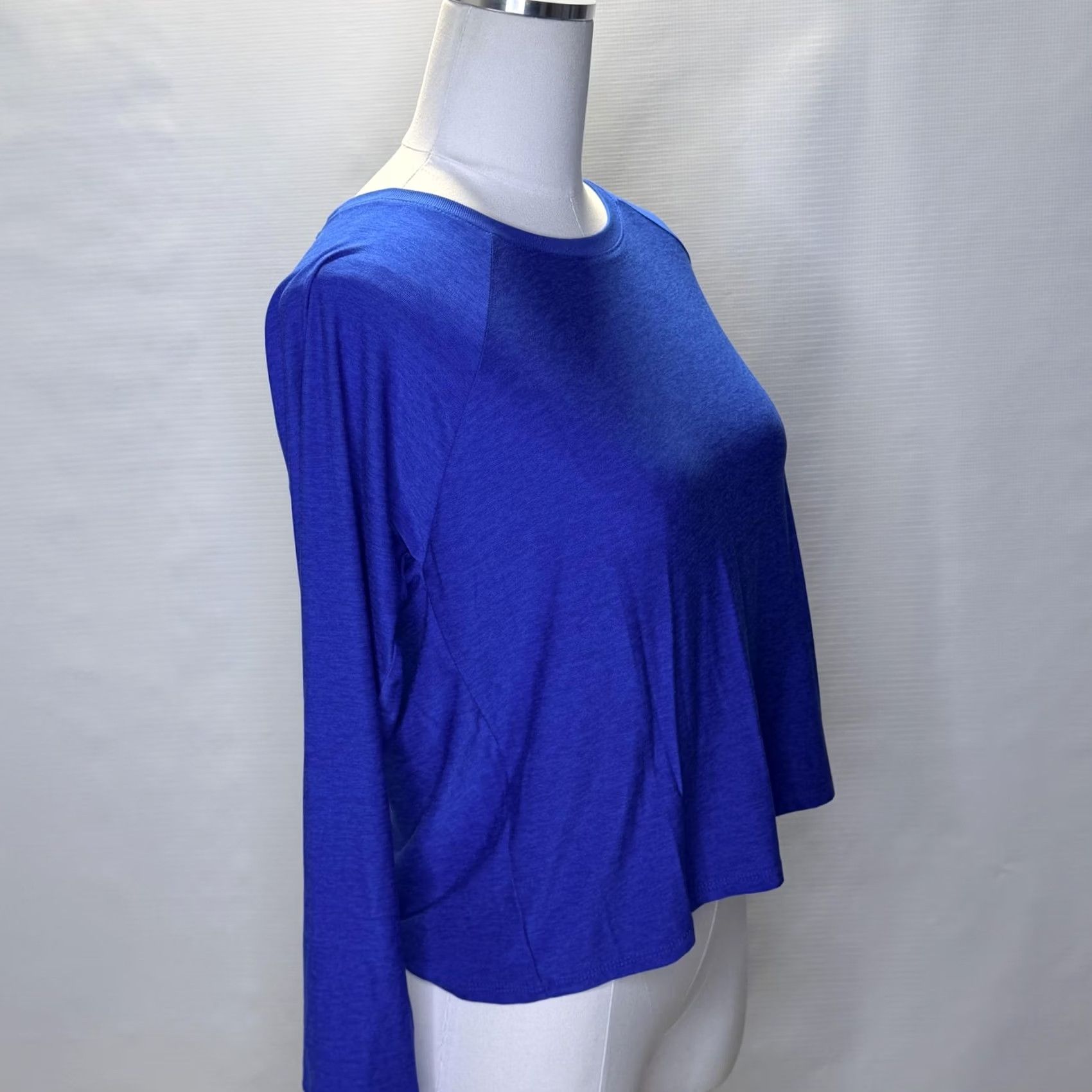 Prana prAna Shirt Womens Medium Blue Long Sleeve Raglan Relaxed Fit Tee Yoga Size M / US 6-8 / IT 42-44 - 2 Thumbnail