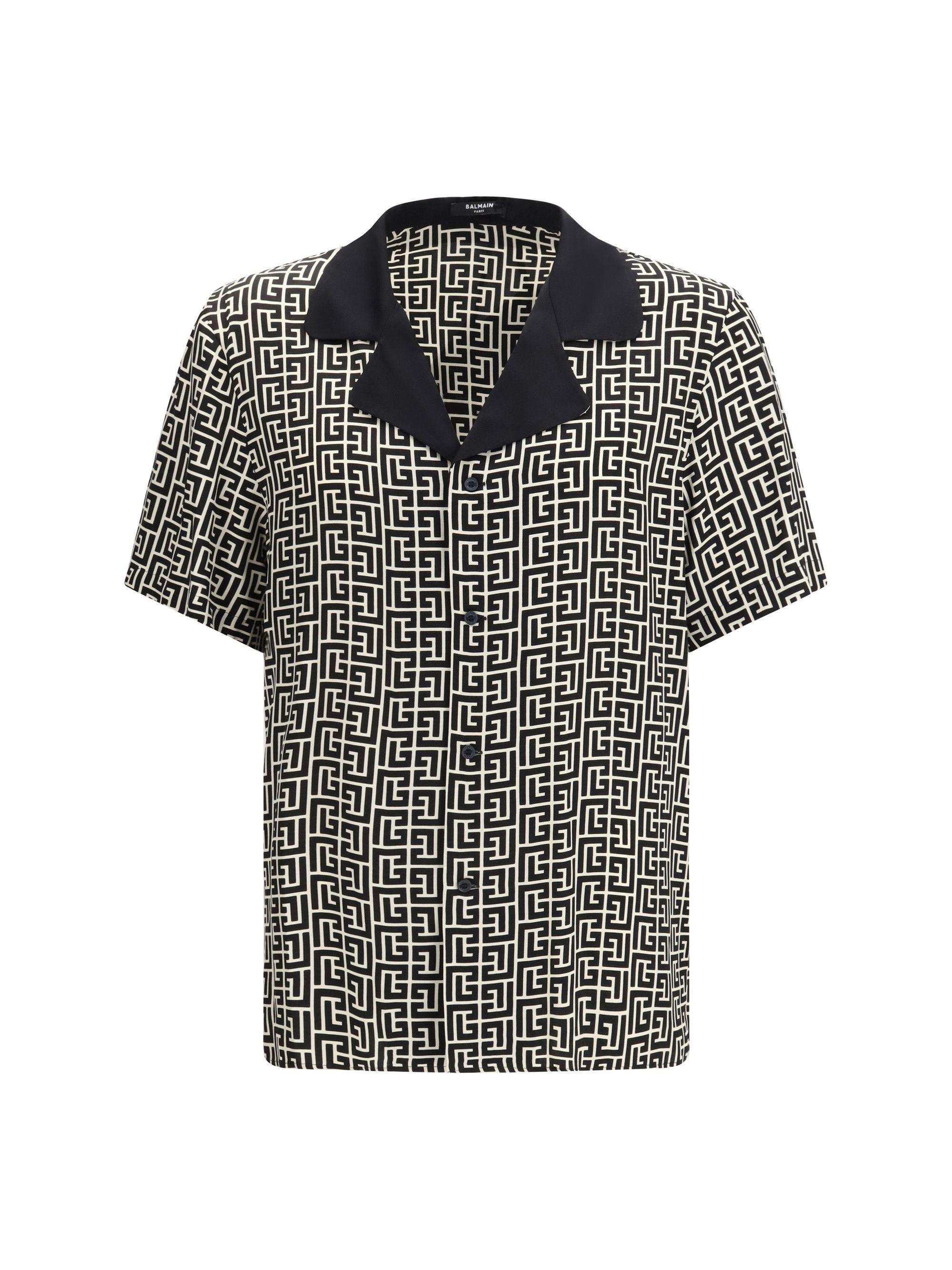 Balmain Monogram-print pajama Shirt Size US S / EU 44-46 / 1 - 1 Thumbnail
