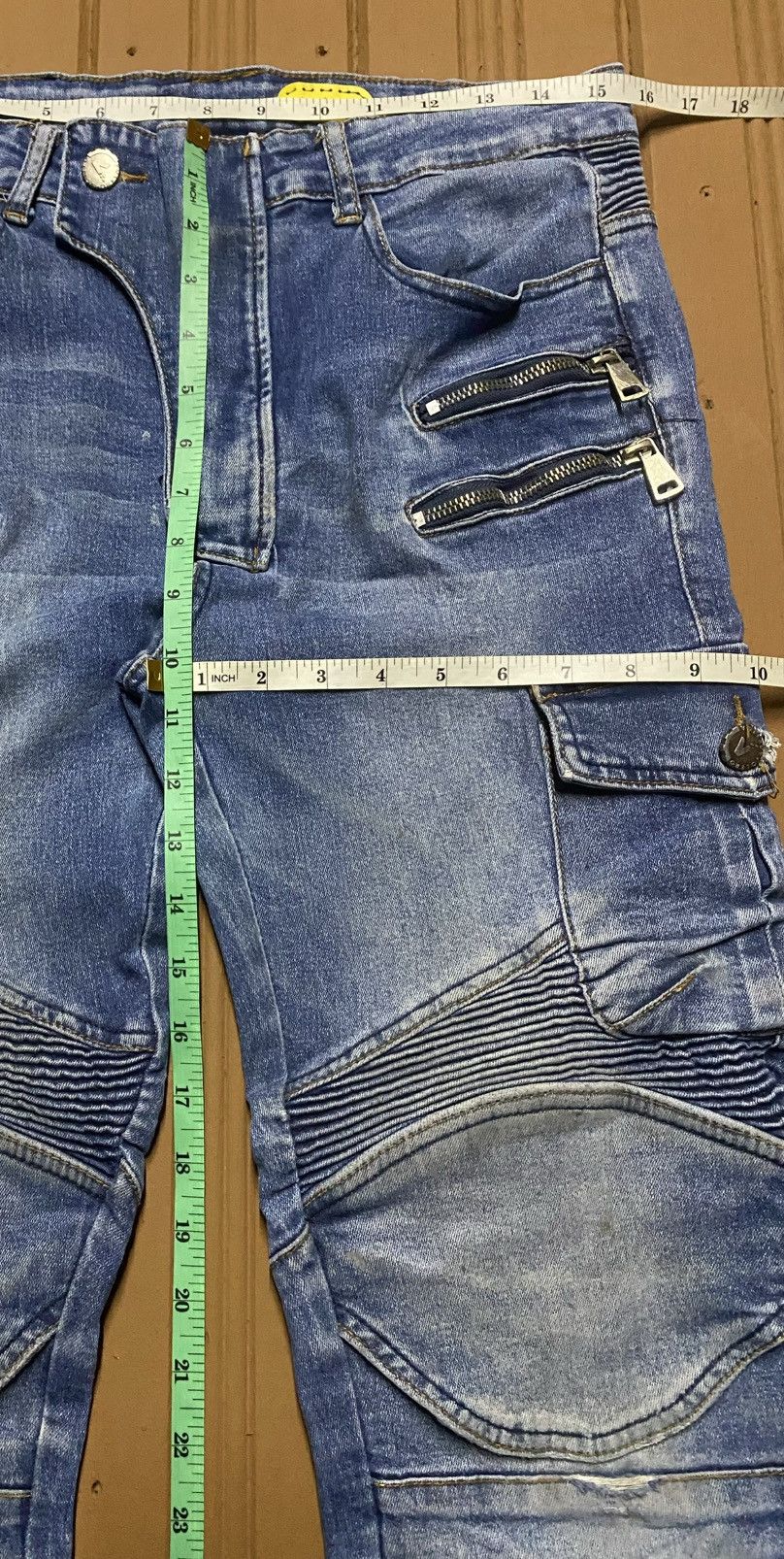 Vision Streetwear Vintagw Japanese Brand Volero Multi Pocket Slim Fit Jeans Size US 31 - 15 Thumbnail