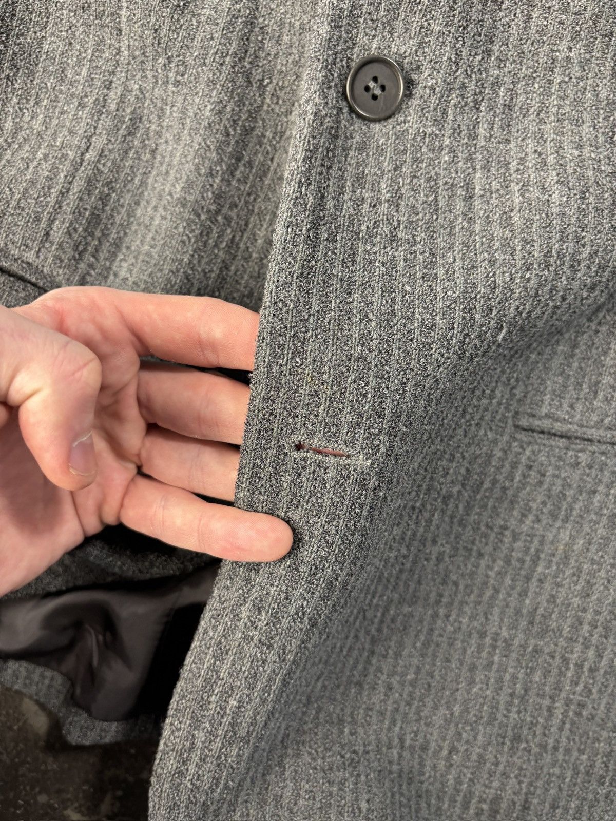 Emporio Armani 1996 Emporio Armani Jacket 90s Vintage Armani Textured Wool Size 50R - 10 Thumbnail
