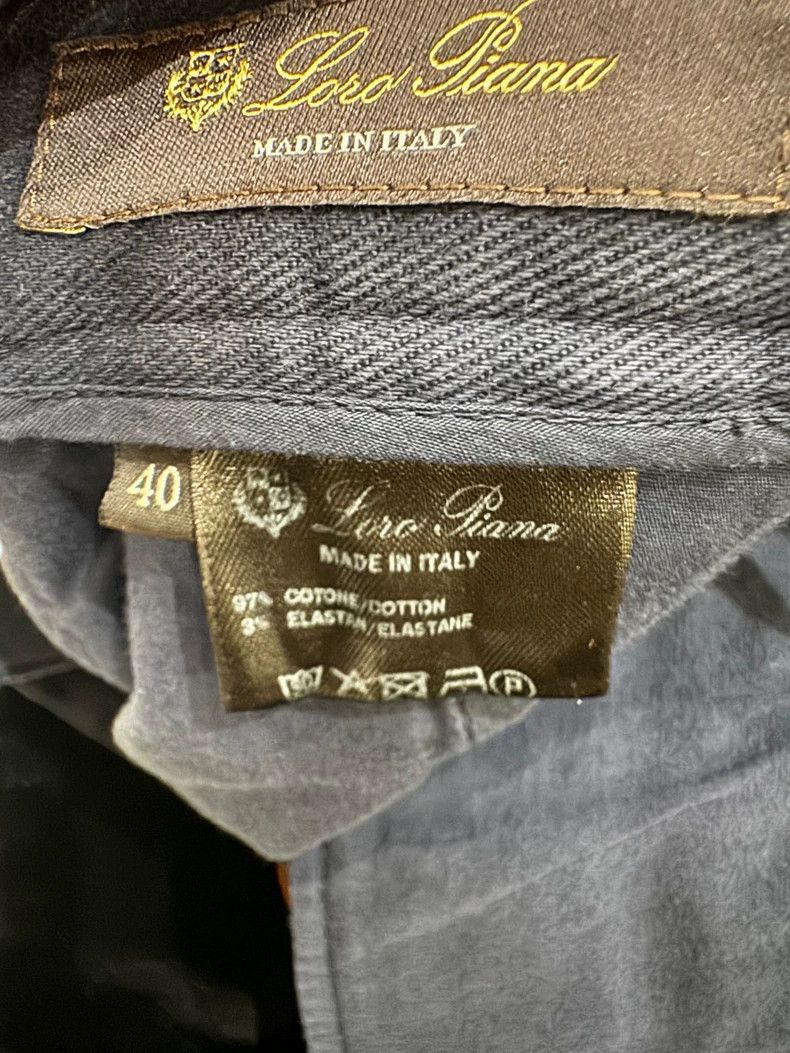 Loro Piana LORO PIANA Blue casual pants for smoggy days Size 26" / US 2 / IT 38 - 5 Thumbnail