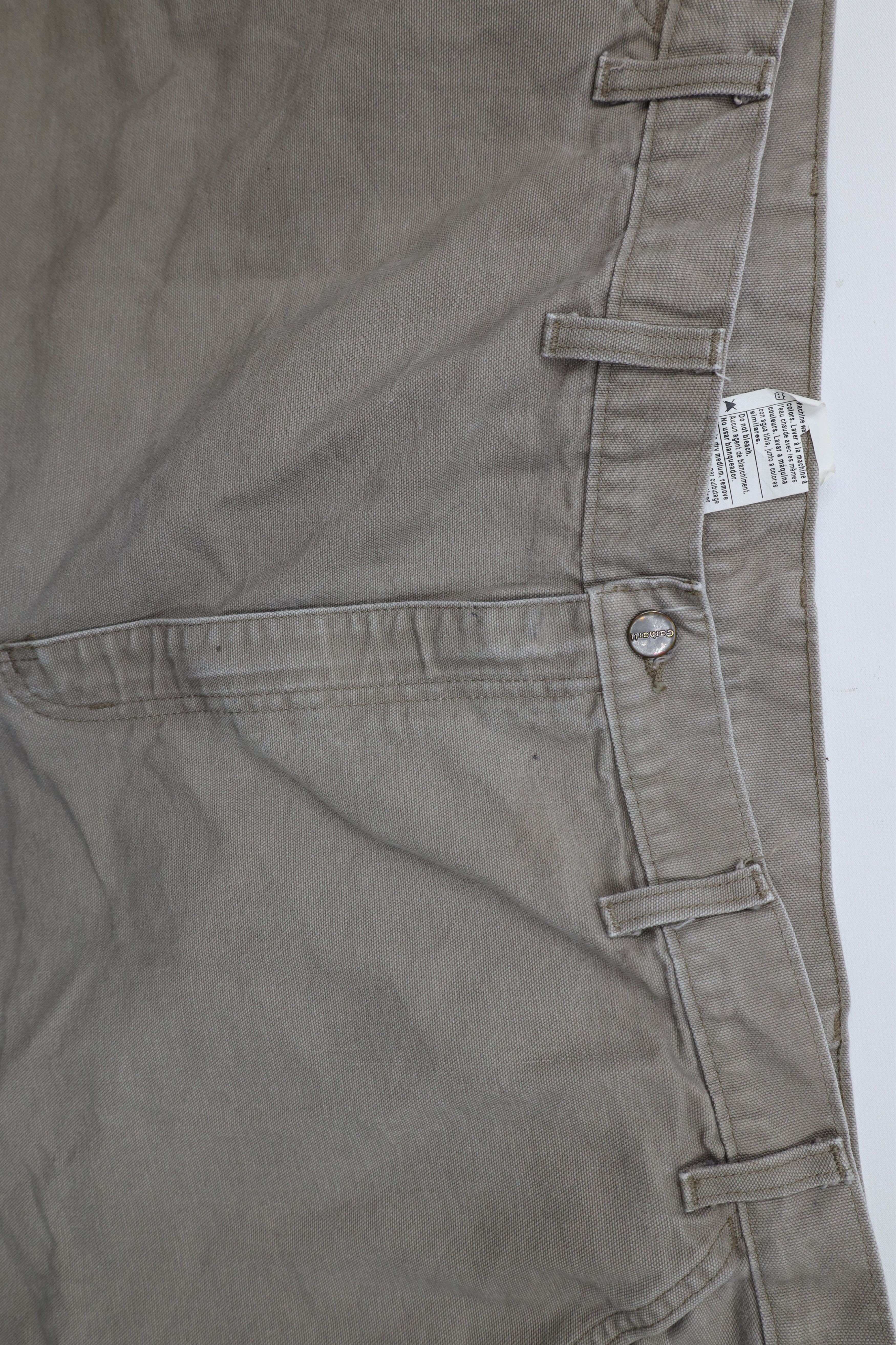 Carhartt × Vintage Vintage Y2K Carhartt Dungaree Wide Leg Canvas Pants Desert Size US 44 / EU 60 - 6 Thumbnail