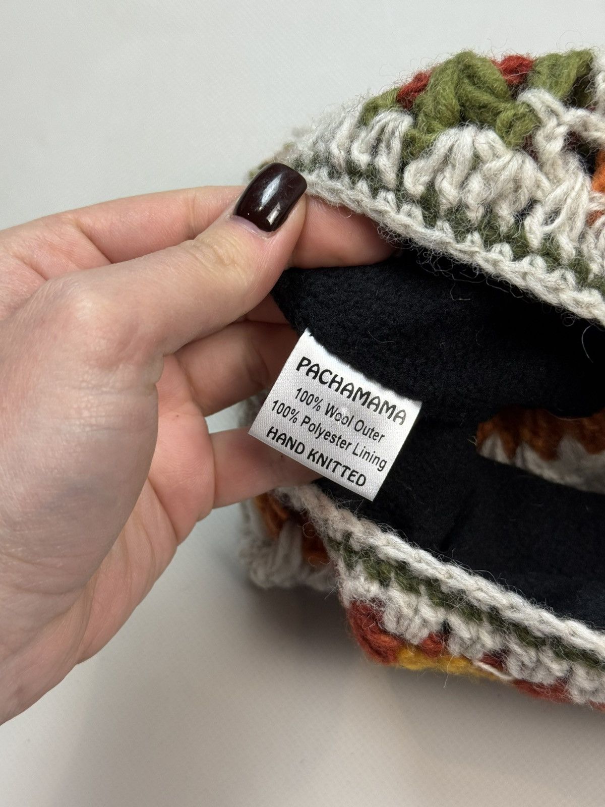 Other Pachamama Floral Pattern Hand Knitted Bobble Beanie Hat Size ONE SIZE - 13 Thumbnail