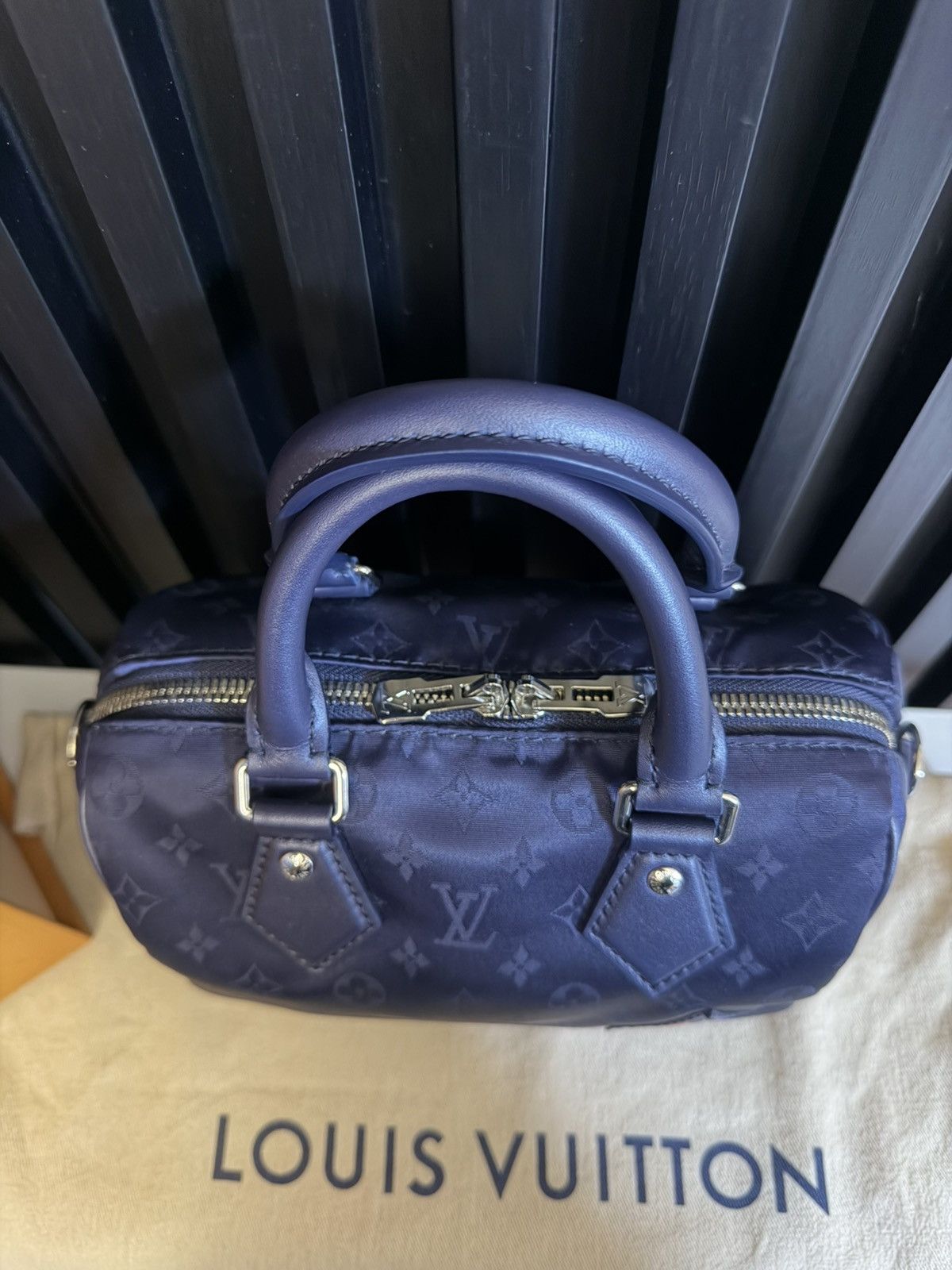 Louis Vuitton louis vuitton woman bag speedy bandolier 20 blu navy M23445 Size ONE SIZE - 11 Thumbnail