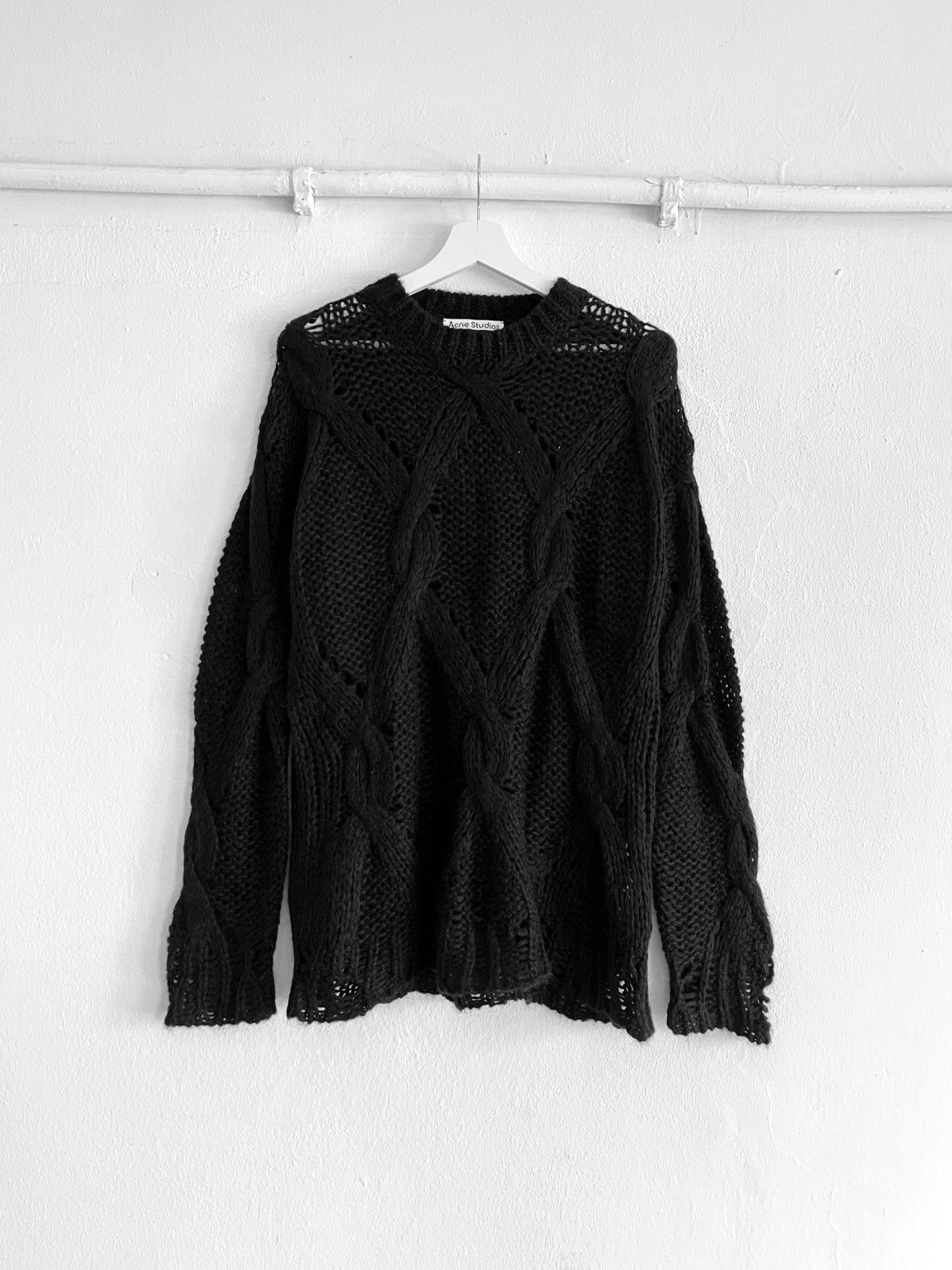 Acne Studios Acne Studios Spiderweb Mohair Wool Cable Knit Sweater Unisex Size US M / EU 48-50 / 2 - 1 Thumbnail