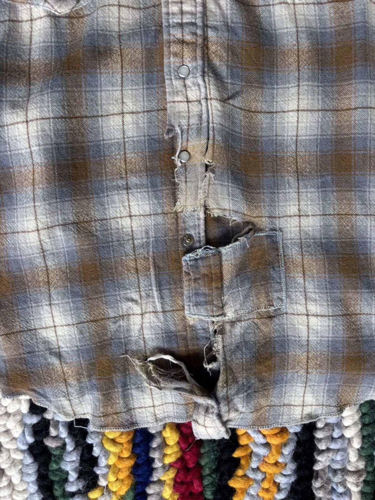Levi's Vintage Clothing × Vintage 1960s Panhandle Slim Pearl Snap Wool Button Up Size US M / EU 48-50 / 2 - 5 Thumbnail