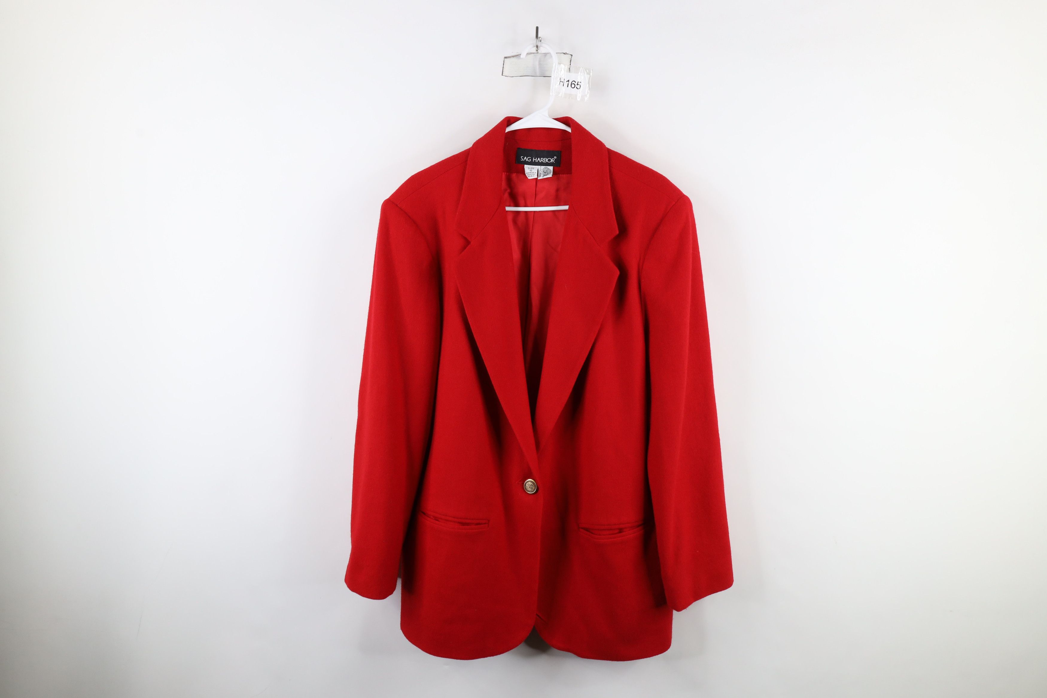 Vintage Vintage 90s Streetwear One Button Blazer Suit Jacket Red Size XXL / US 16-18 / IT 52-54 - 1 Thumbnail