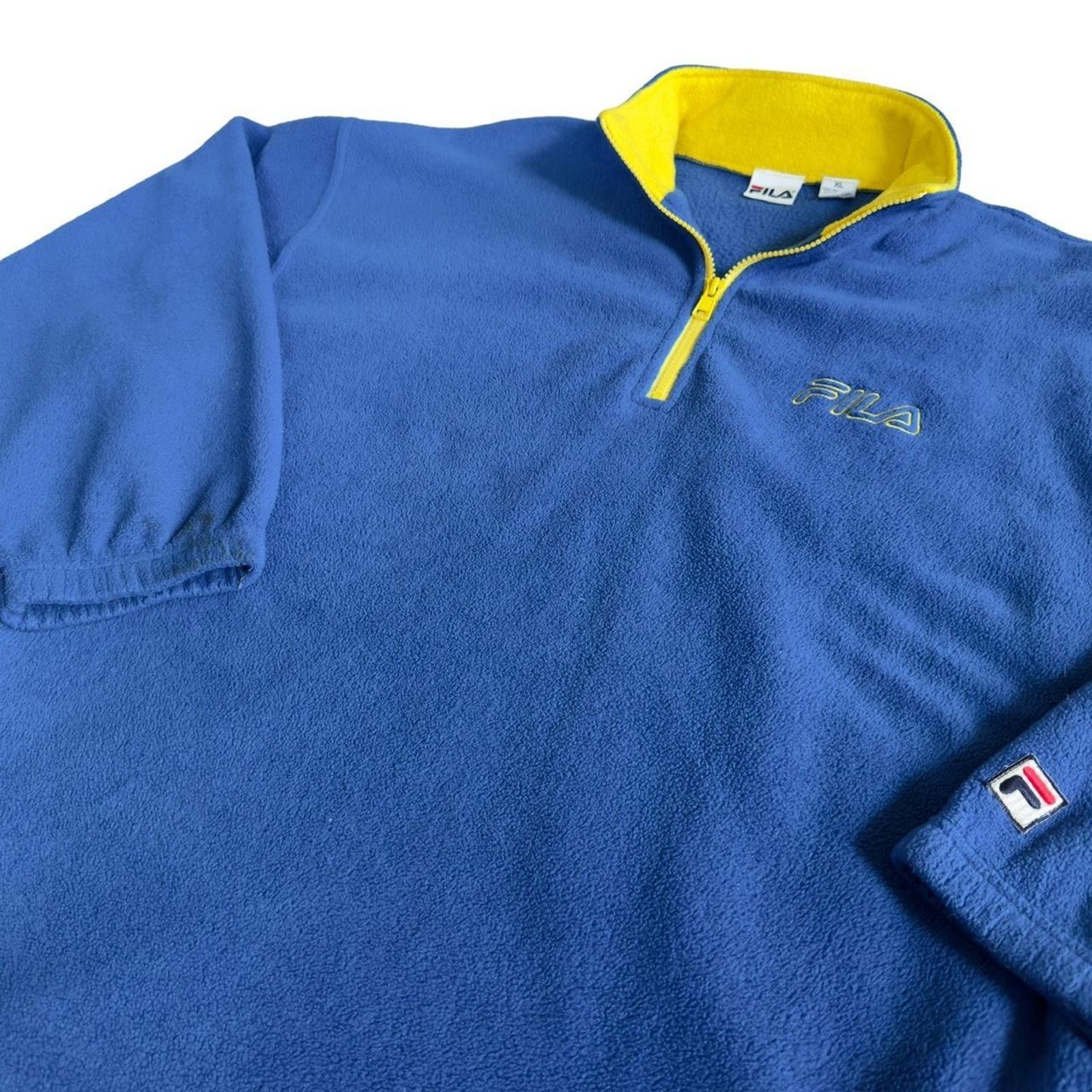 Fila Vintage FILA Quarter Zip Pullover Size US XL / EU 56 / 4 - 3 Thumbnail