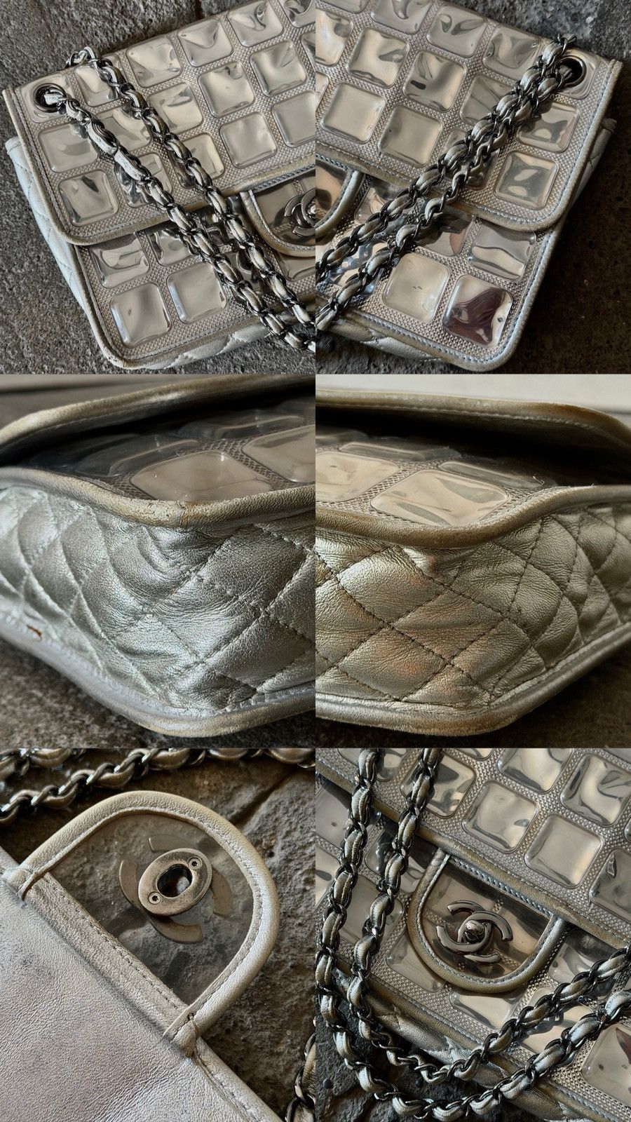 Chanel Chanel - Karl Lagerfeld - 2008 - Silver Ice Cube Flap Bag Size ONE SIZE - 20 Thumbnail