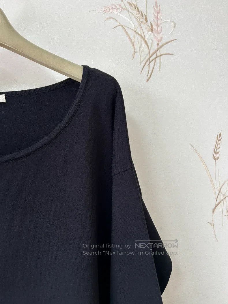 The Row The Row Black Loose Long Sleeve Knit Top Size M / US 6-8 / IT 42-44 - 5 Thumbnail