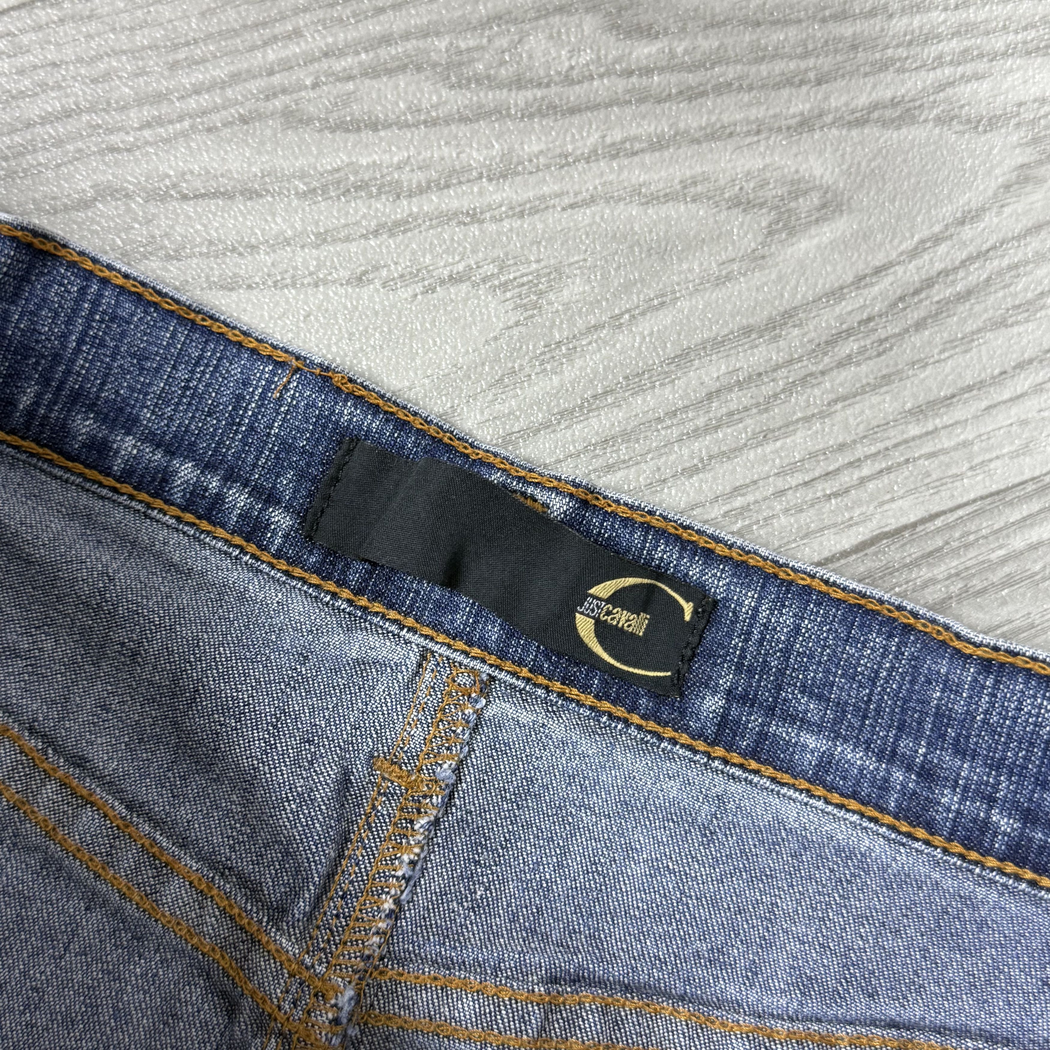 Just Cavalli Vintage Just Cavalli 90s Blue Denim Women's Midi Skirt Size 32" / US 10 / IT 46 - 7 Thumbnail
