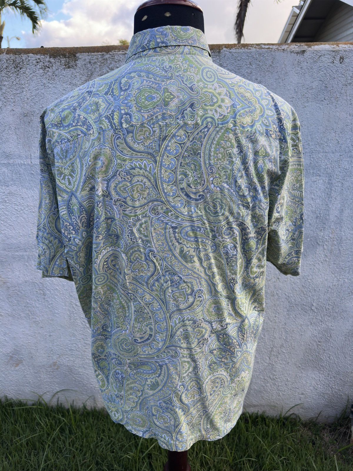 Tori Richard PreOwned Tori Richard Hawaiian Print Blue/Green Men's XL Size US XL / EU 56 / 4 - 2 Thumbnail