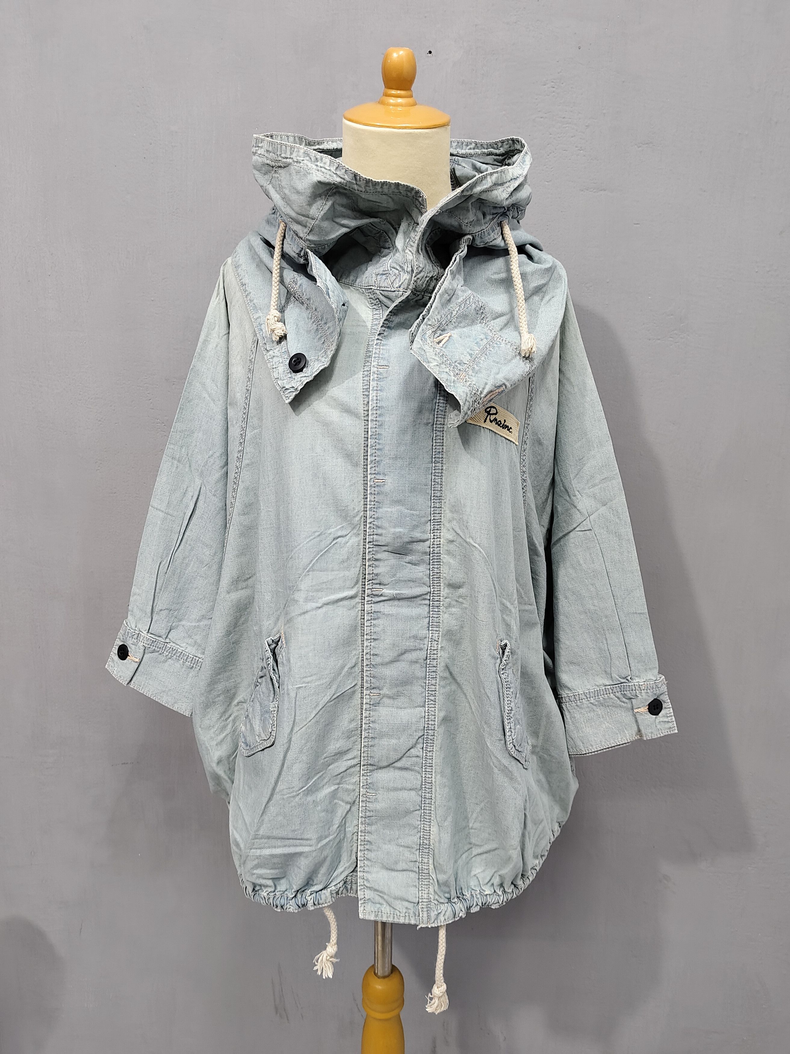 Japanese Brand 00s RNA Inc🇯🇵 Flying gear Batwing Washed Dolman Jacket Size L / US 10 / IT 46 - 10 Thumbnail
