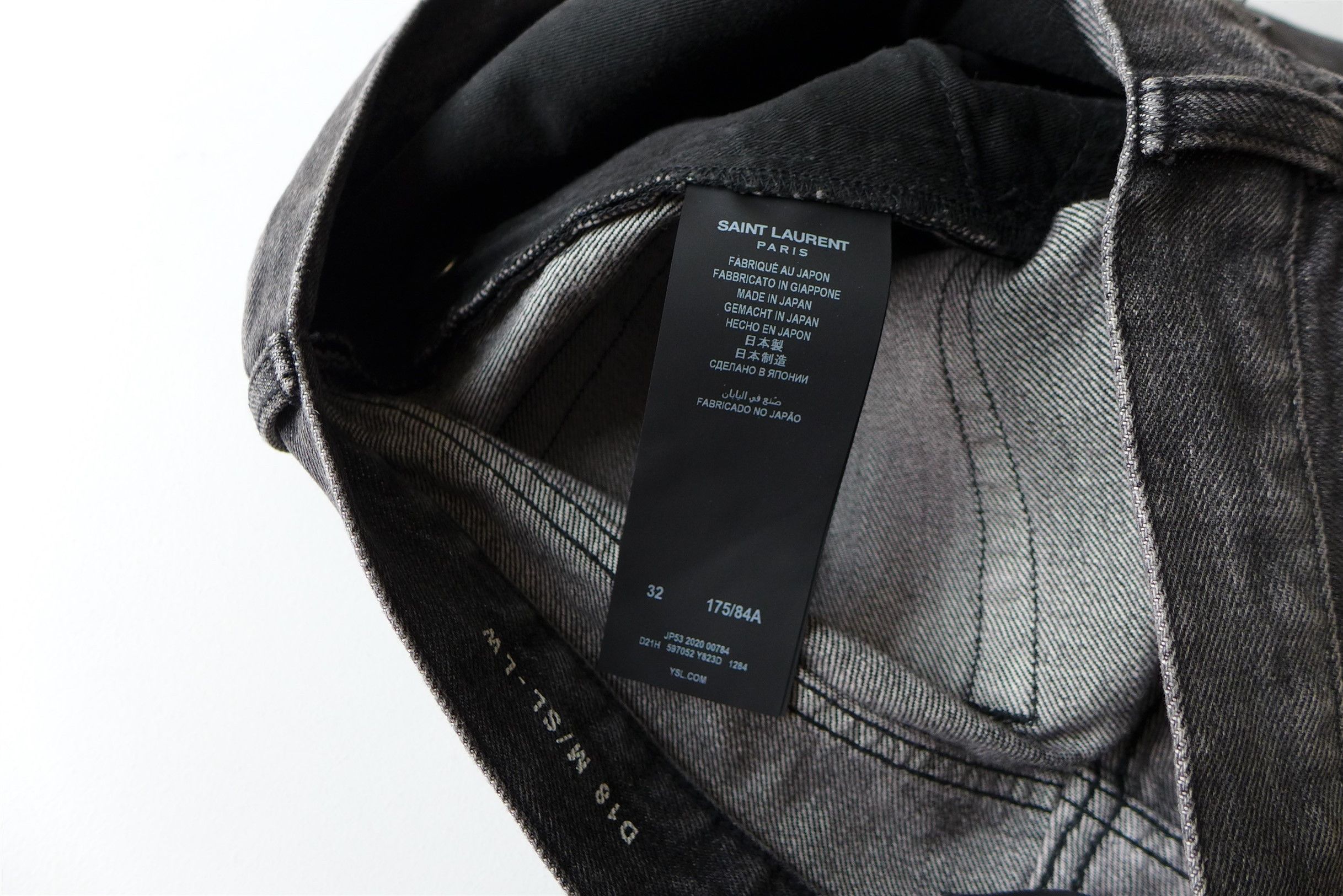 Saint Laurent Paris Saint Laurent D18 Jeans - Washed Black Denim Size US 32 / EU 48 - 17 Thumbnail