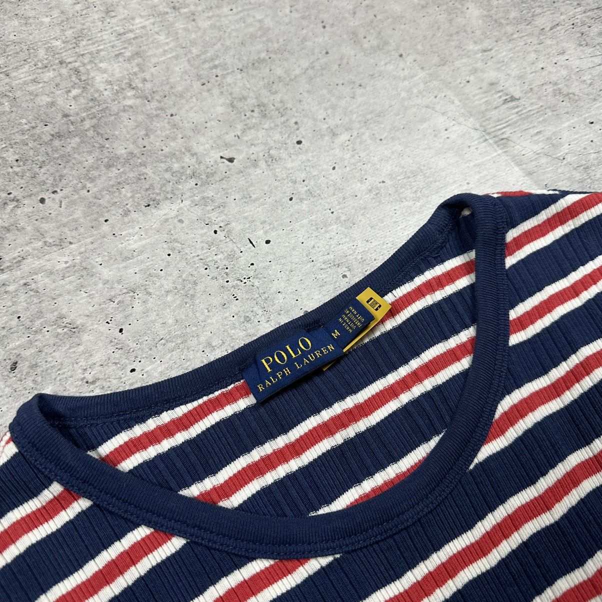 Polo Ralph Lauren Polo Ralph Lauren Slim Fit Logo Striped T-shirt Women’s Size M / US 6-8 / IT 42-44 - 6 Thumbnail