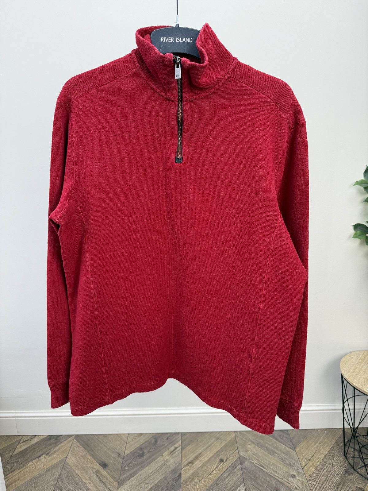 Polo Ralph Lauren Vintage Polo Ralph Lauren Half Zip Sweater Red Size US M / EU 48-50 / 2 - 2 Thumbnail