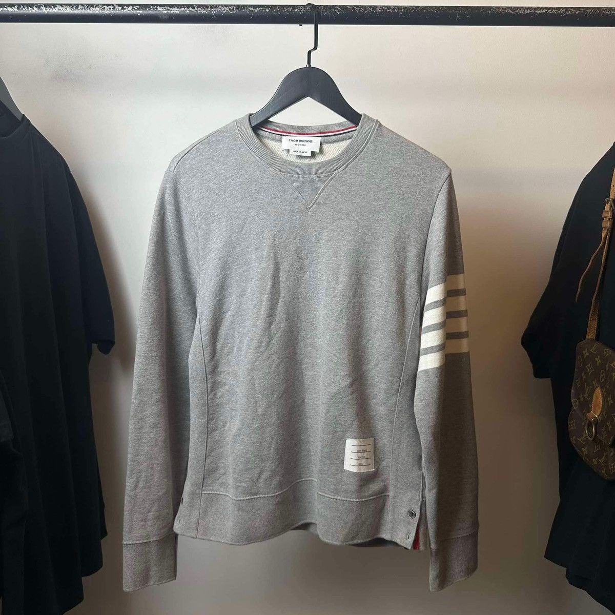 Thom Browne THOM BROWNE 4BAR SWEATER Size US L / EU 52-54 / 3 - 1 Thumbnail