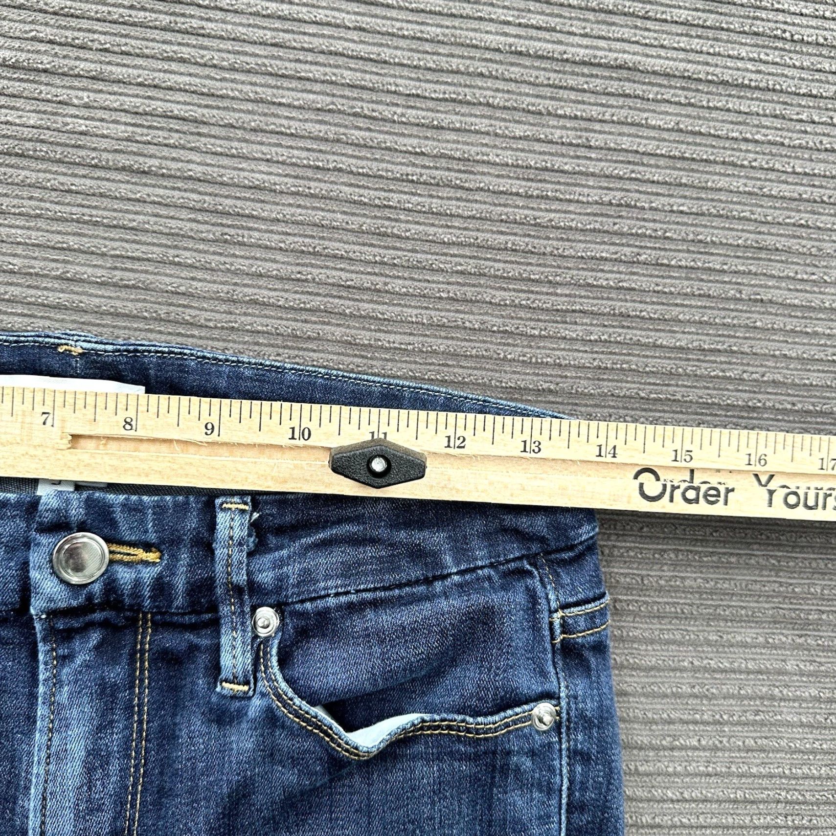 Good American Good American Jeans Women 26/29 Blue Cotton Mid Rise Slim Skinny 90s City College Vintage No Size 26" / US 2 / IT 38 - 4 Thumbnail