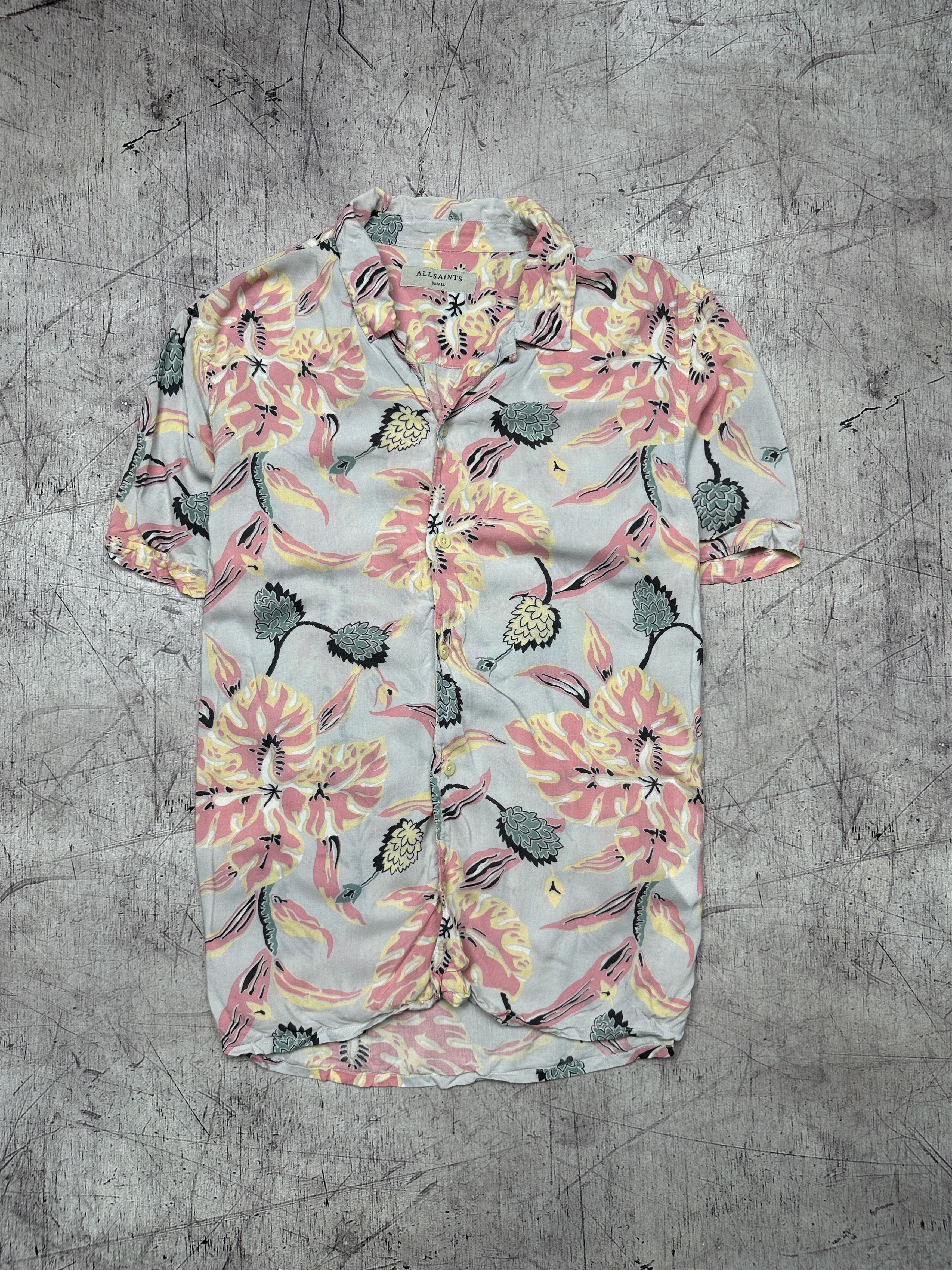 Allsaints Mens Pipeline Hawaiian SS Shirt