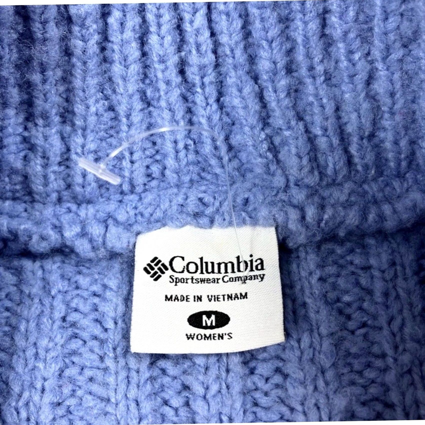 Vintage Columbia Women M Full Zip Quilted Knit Vest Sleeveless Wool Blend Size M / US 6-8 / IT 42-44 - 3 Thumbnail