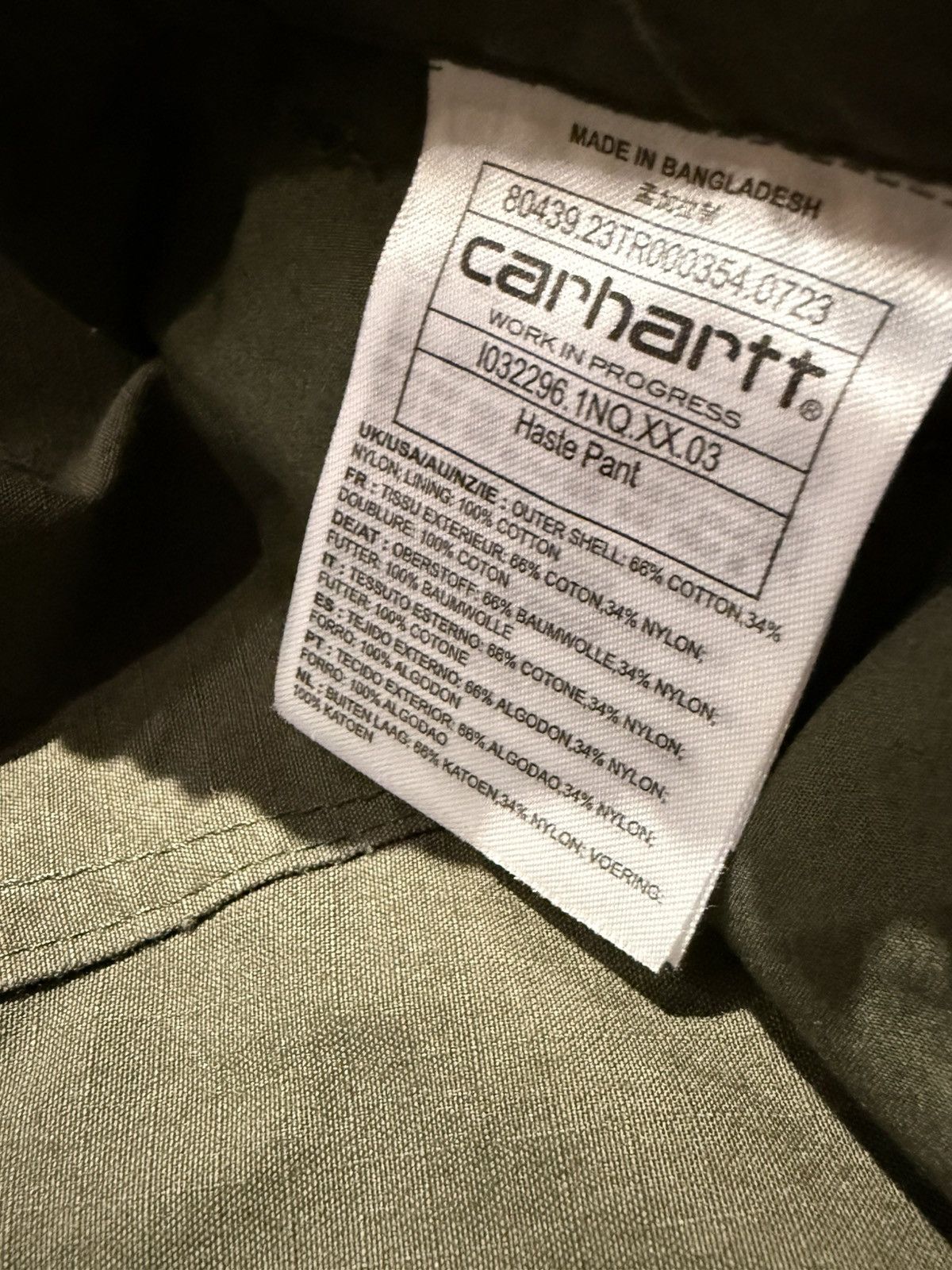 Carhartt Wip Carhartt WIP Haste Pant Size XL 34-38) Size US 36 / EU 52 - 3 Thumbnail